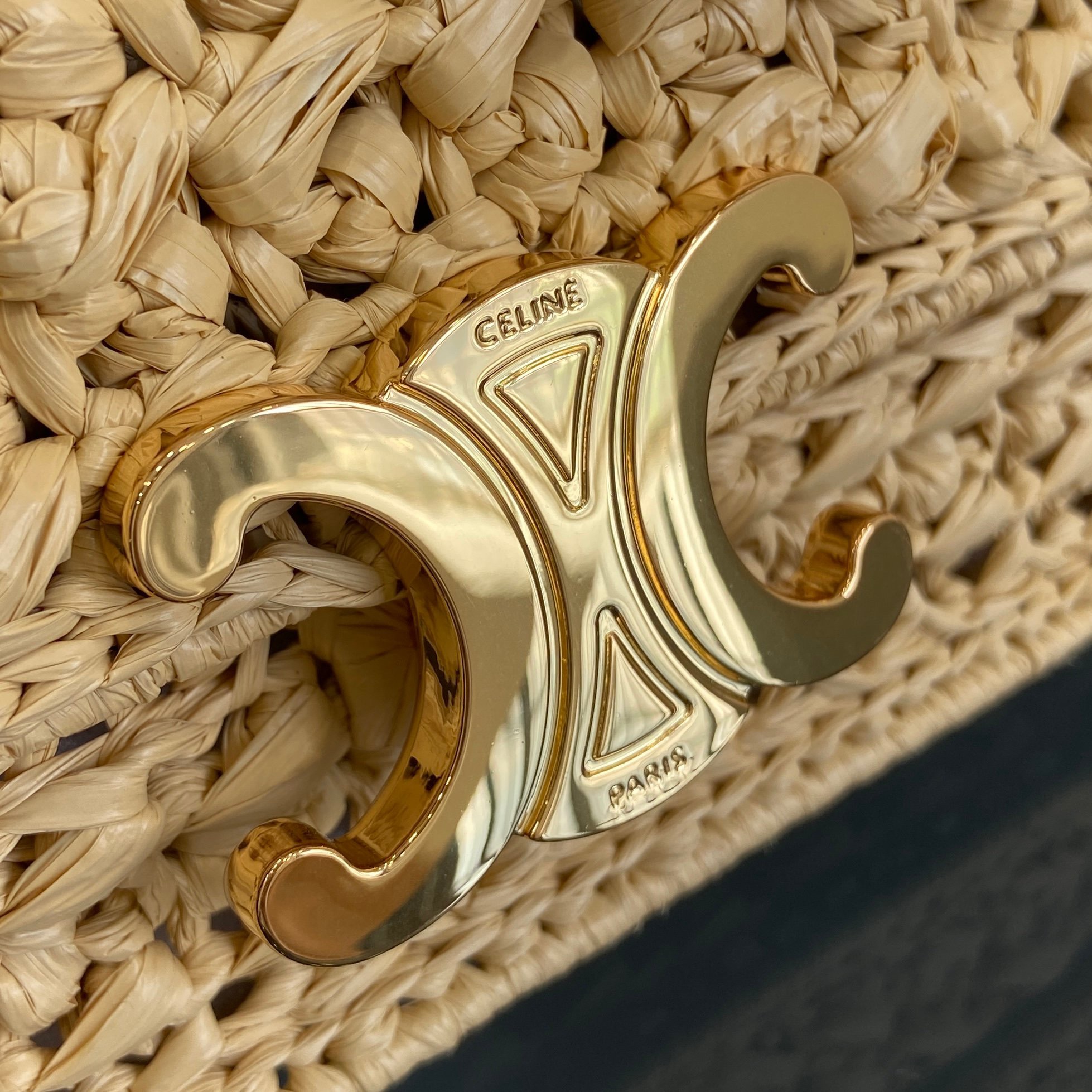 CelineTRIOMPHE Woven Chain Bag(20.5 X 10.5 X 4CM)