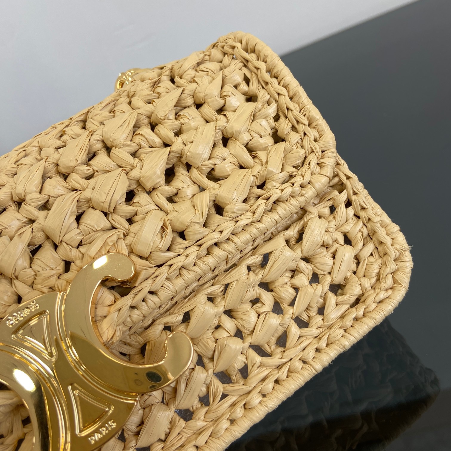 CelineTRIOMPHE Woven Chain Bag(20.5 X 10.5 X 4CM)