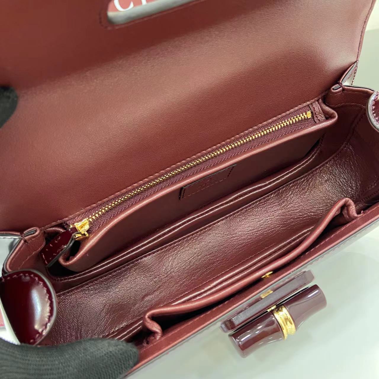 Gucc* Bamboo Diva Bag(26*5*13*8CM)