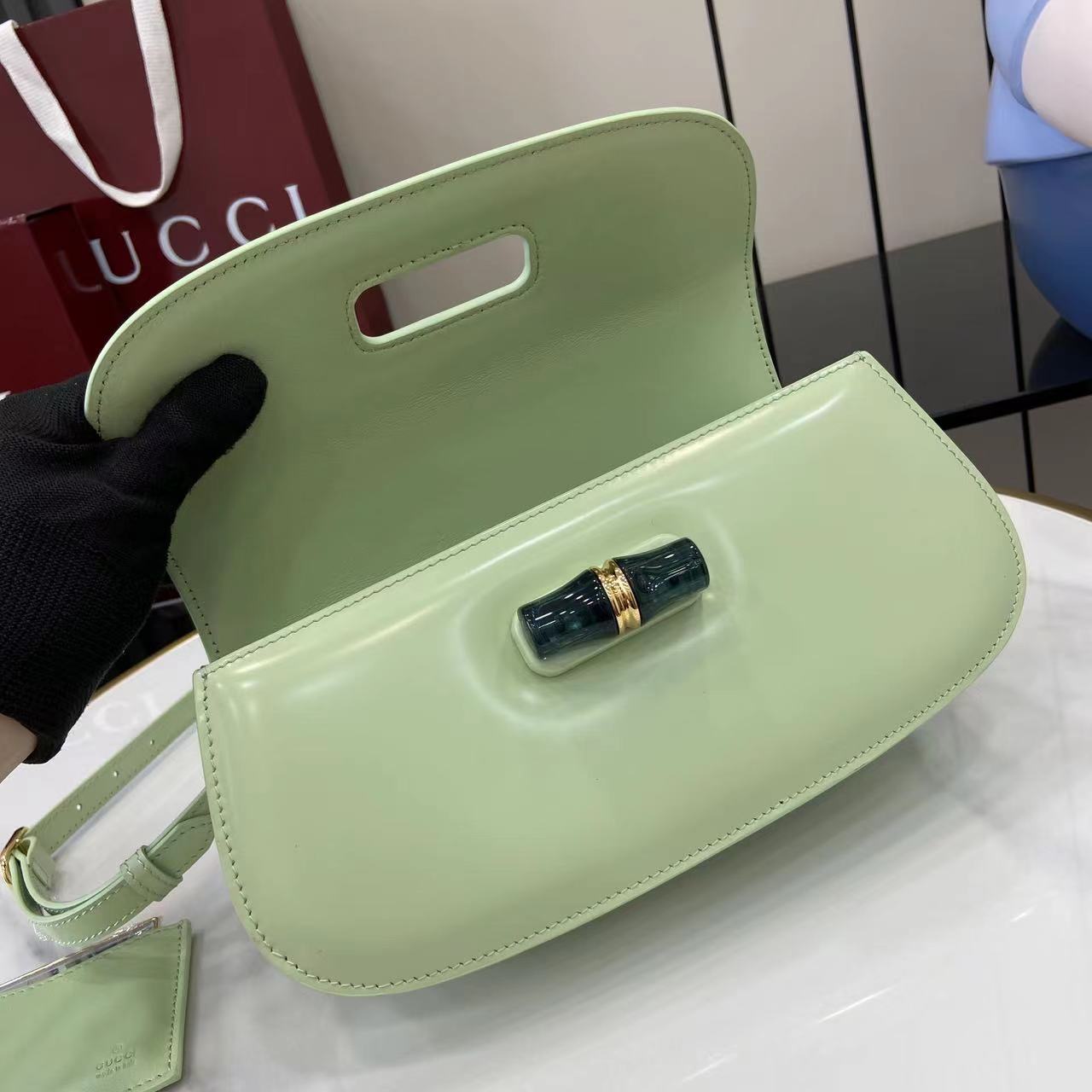 Gucc* Bamboo Diva Bag(26*5*13*8CM)