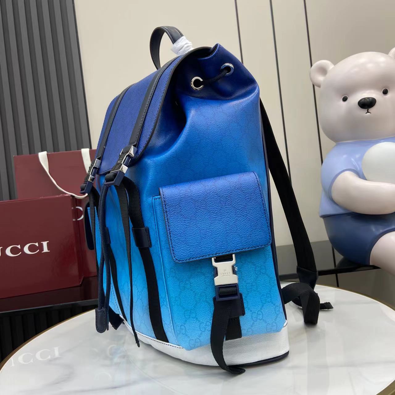 Gucc* Monogram Backpack(35*46*12CM)