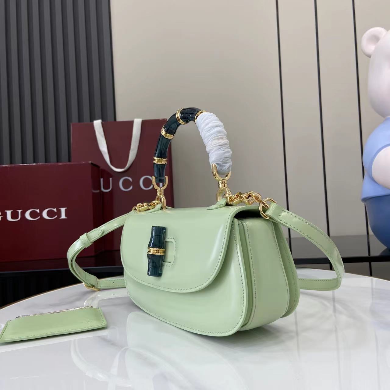 Gucc* Bamboo Diva Bag(26*5*13*8CM)