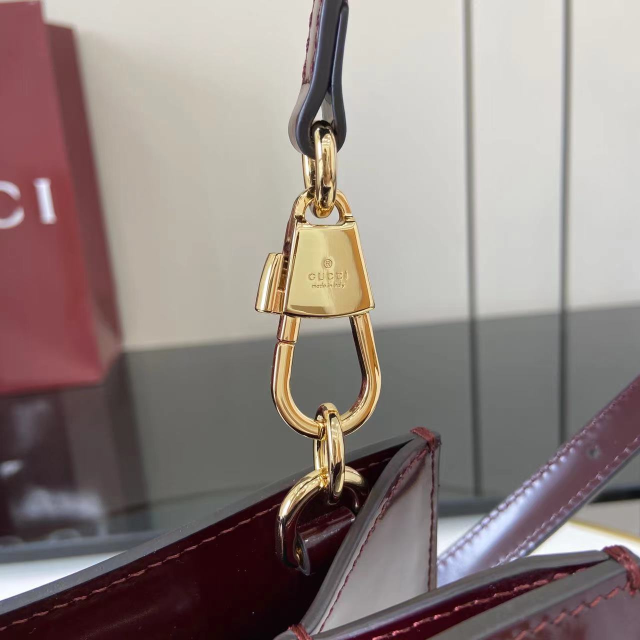 Gucc* Diana Bamboo Top Handle Bag(20*16*10CM)