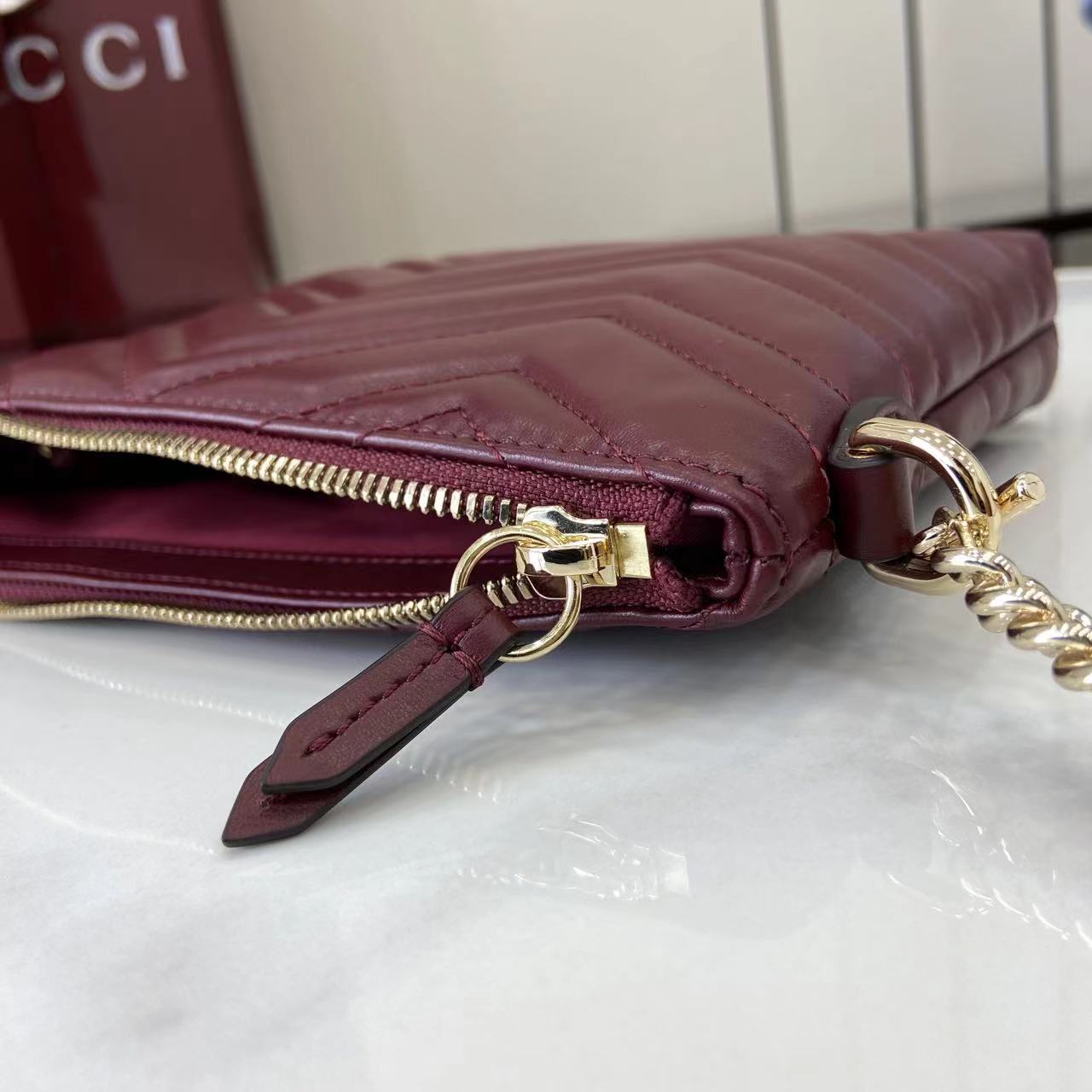 Gucc* GG Marmont Chain Wallet(21*15*3.5CM)