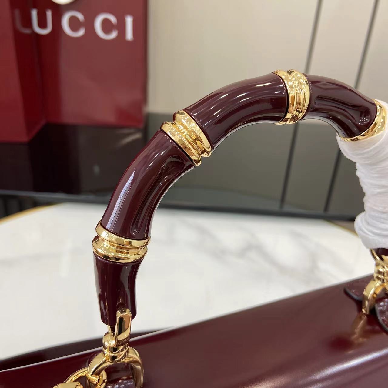 Gucc* Bamboo Diva Bag(26*5*13*8CM)