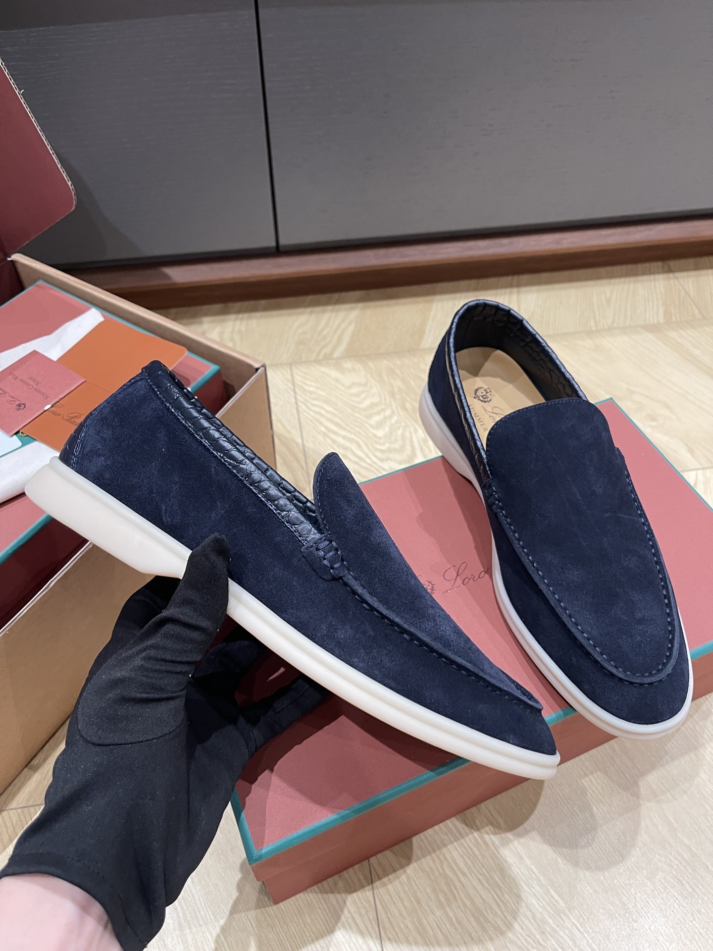 Loro Pi*ana Crocodile Loafers(EU38-46)