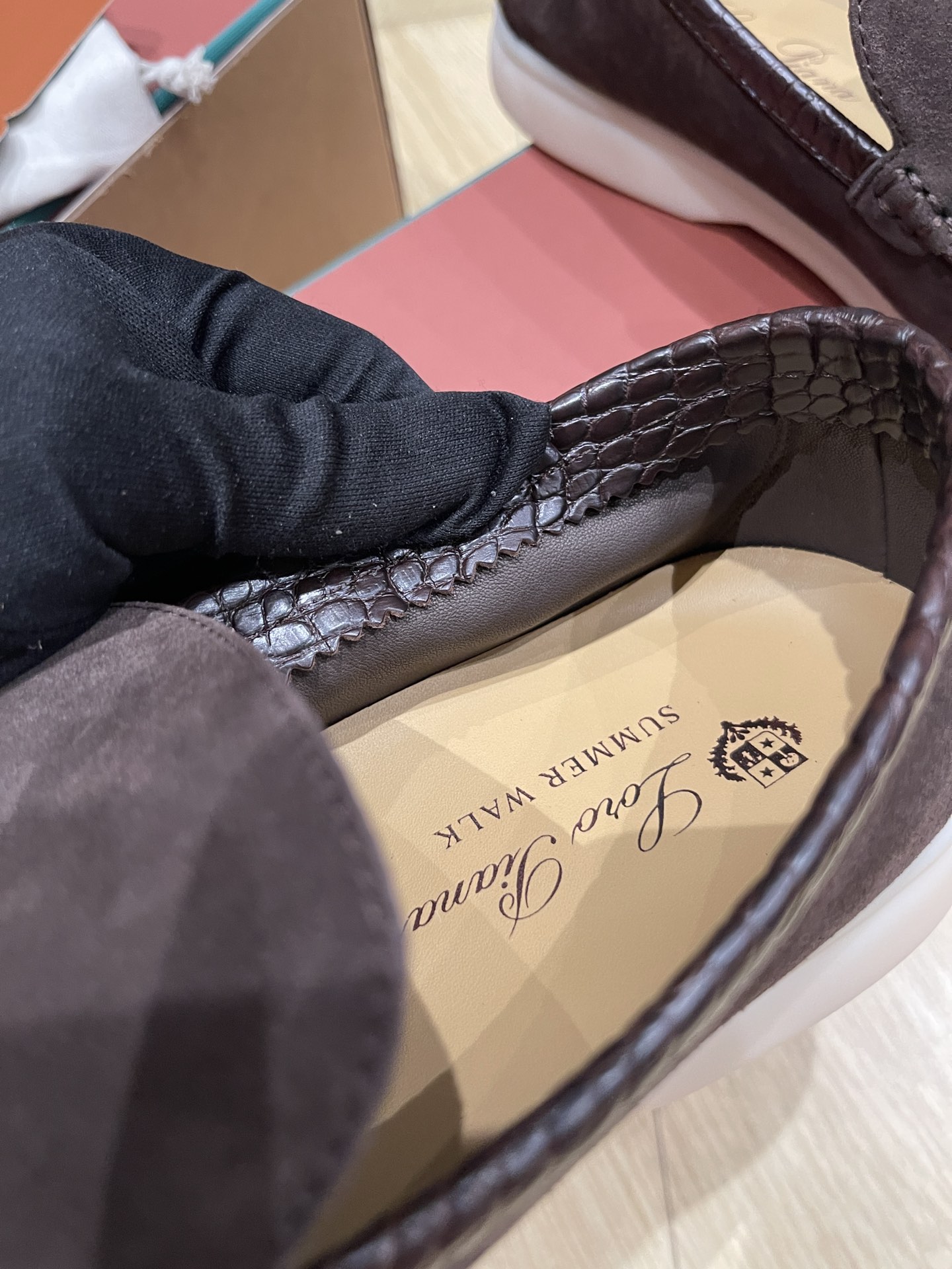 Loro Pi*ana Crocodile Loafers(EU38-46)