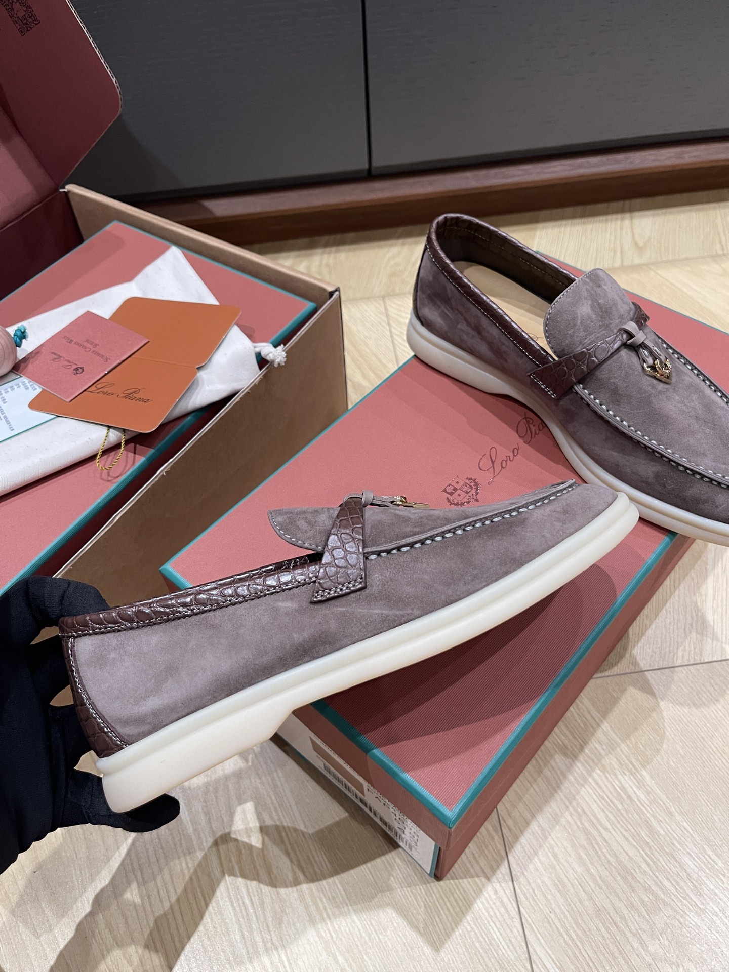 Loro Pi*ana Crocodile Loafers(EU35-42)