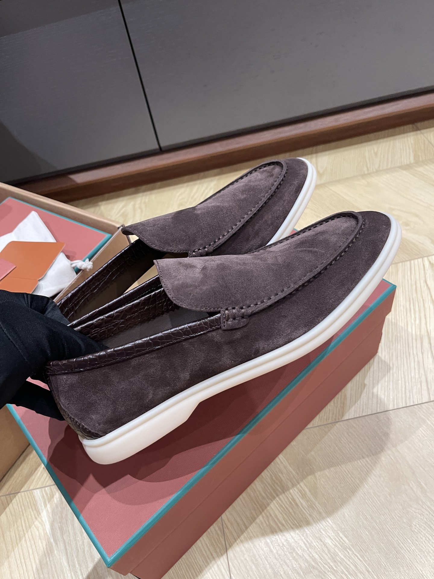 Loro Pi*ana Crocodile Loafers(EU38-46)