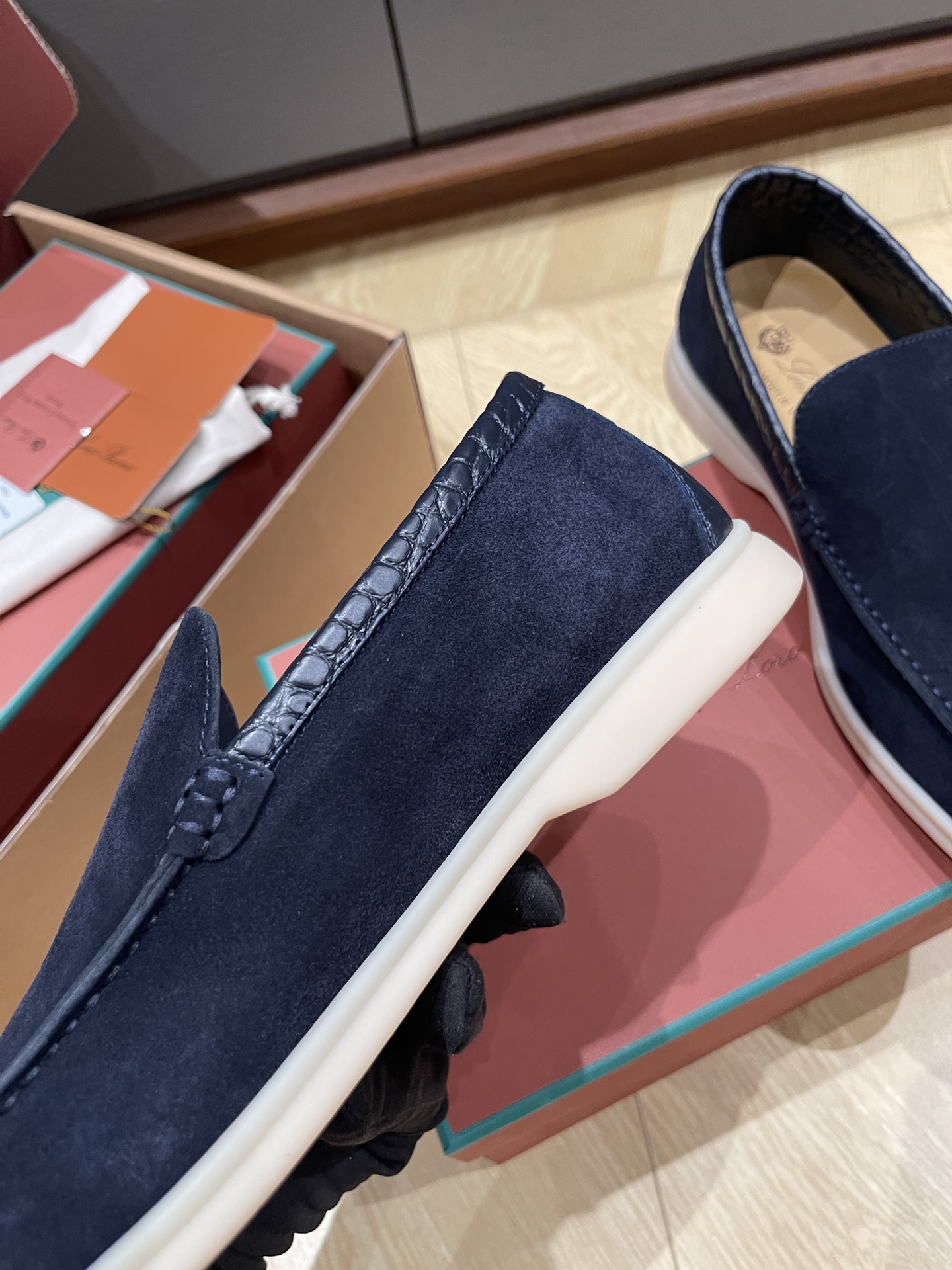 Loro Pi*ana Crocodile Loafers(EU38-46)