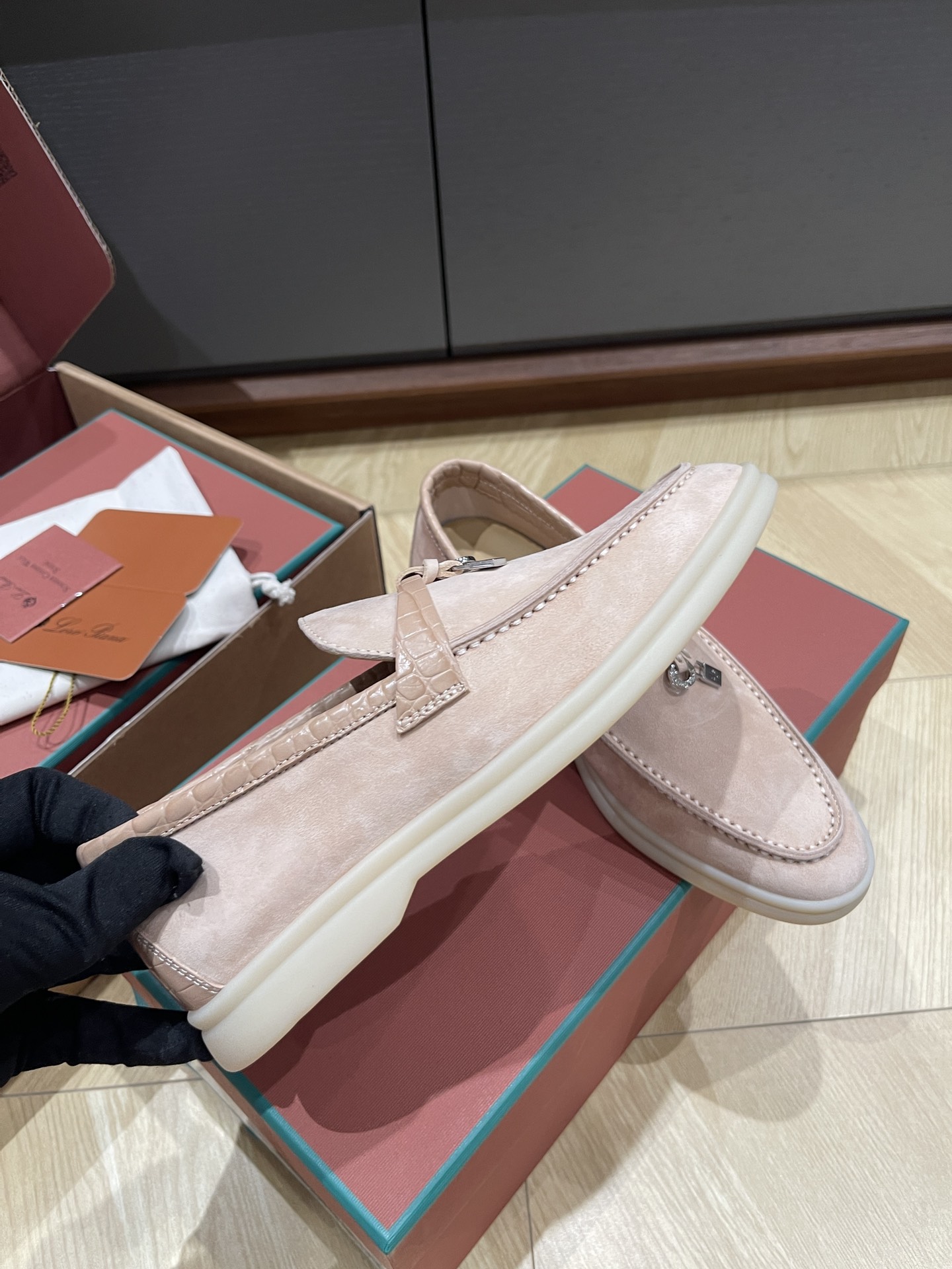 Loro Pi*ana Crocodile Loafers(EU35-42)