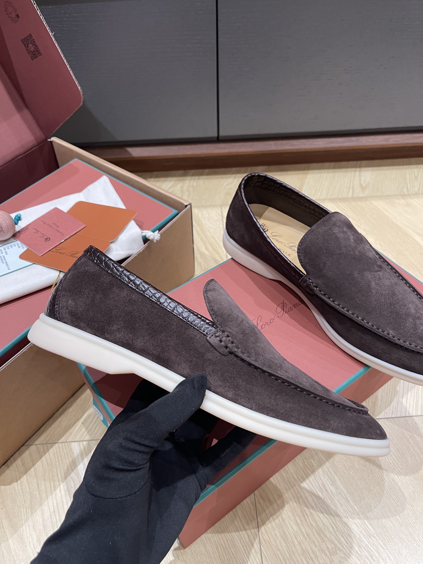 Loro Pi*ana Crocodile Loafers(EU38-46)