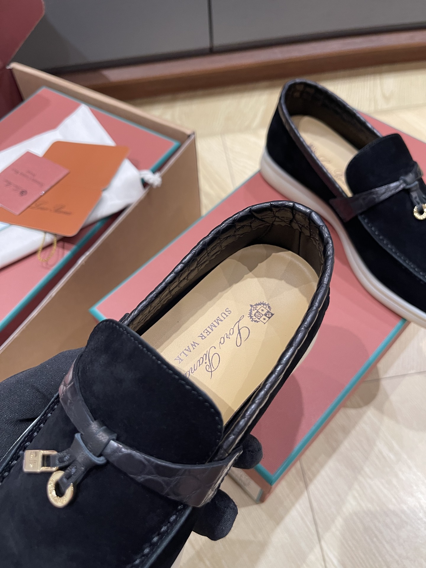 Loro Pi*ana Crocodile Loafers(EU35-42)