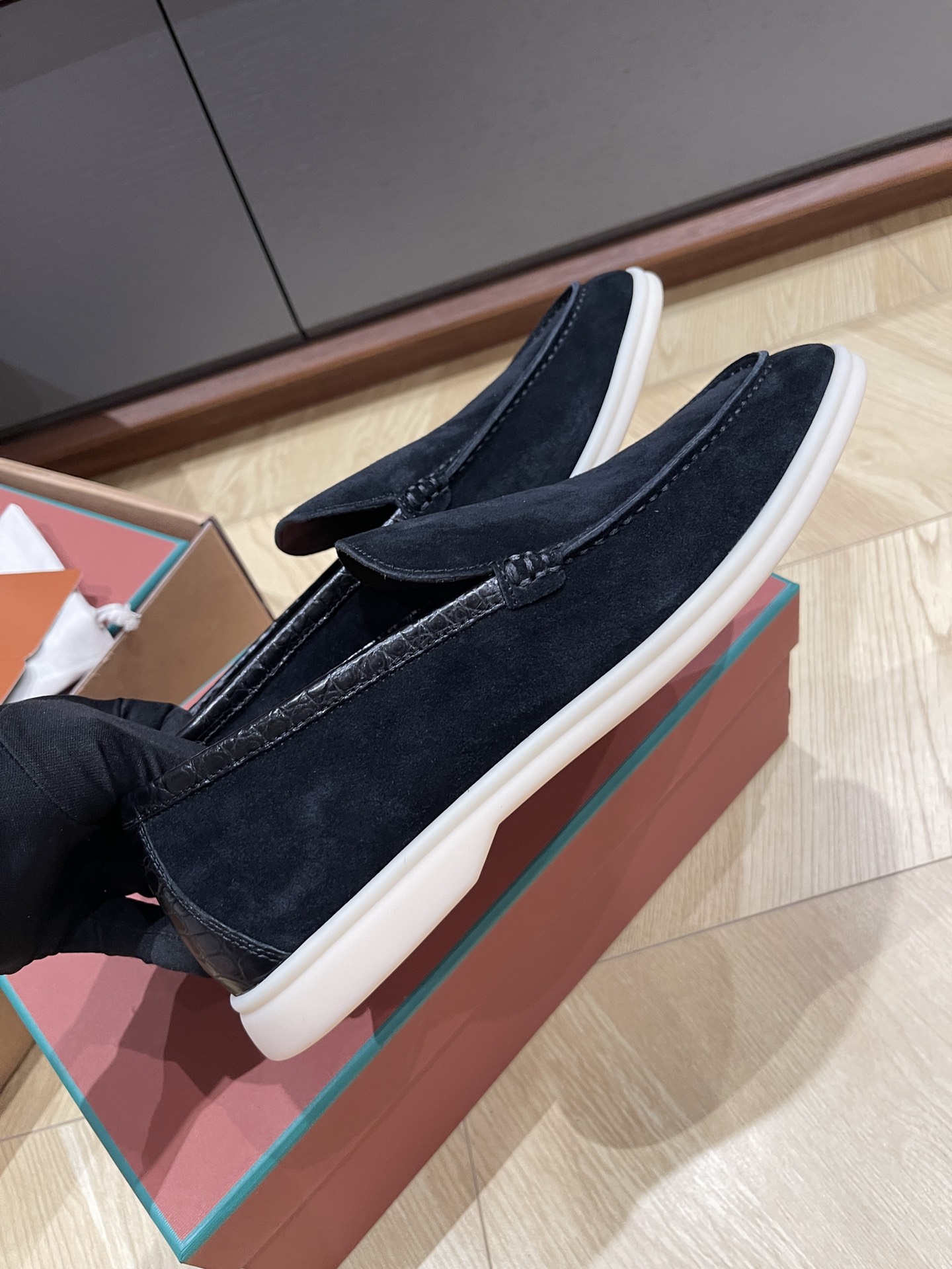 Loro Pi*ana Crocodile Loafers(EU38-46)