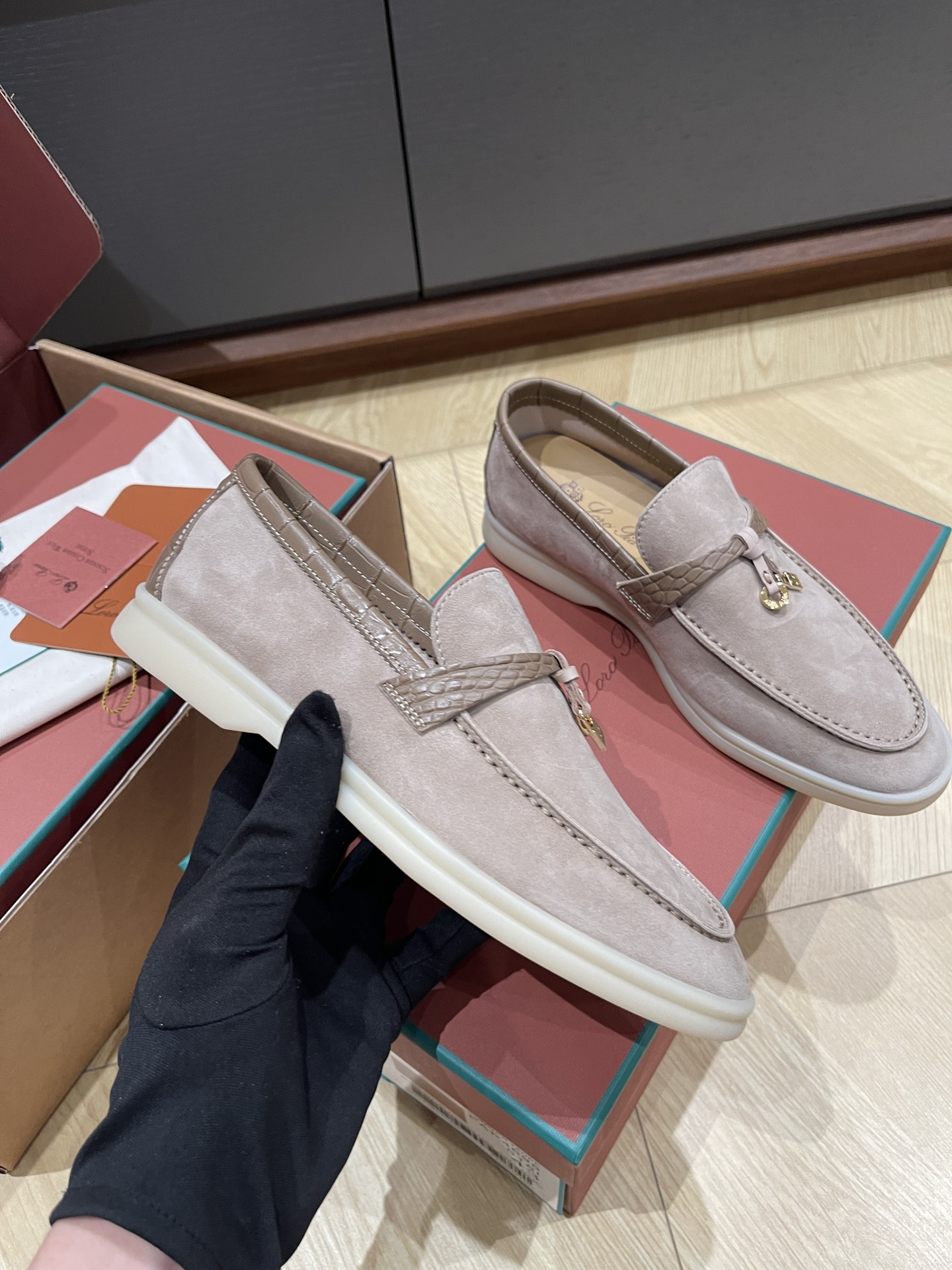 Loro Pi*ana Crocodile Loafers(EU35-42)