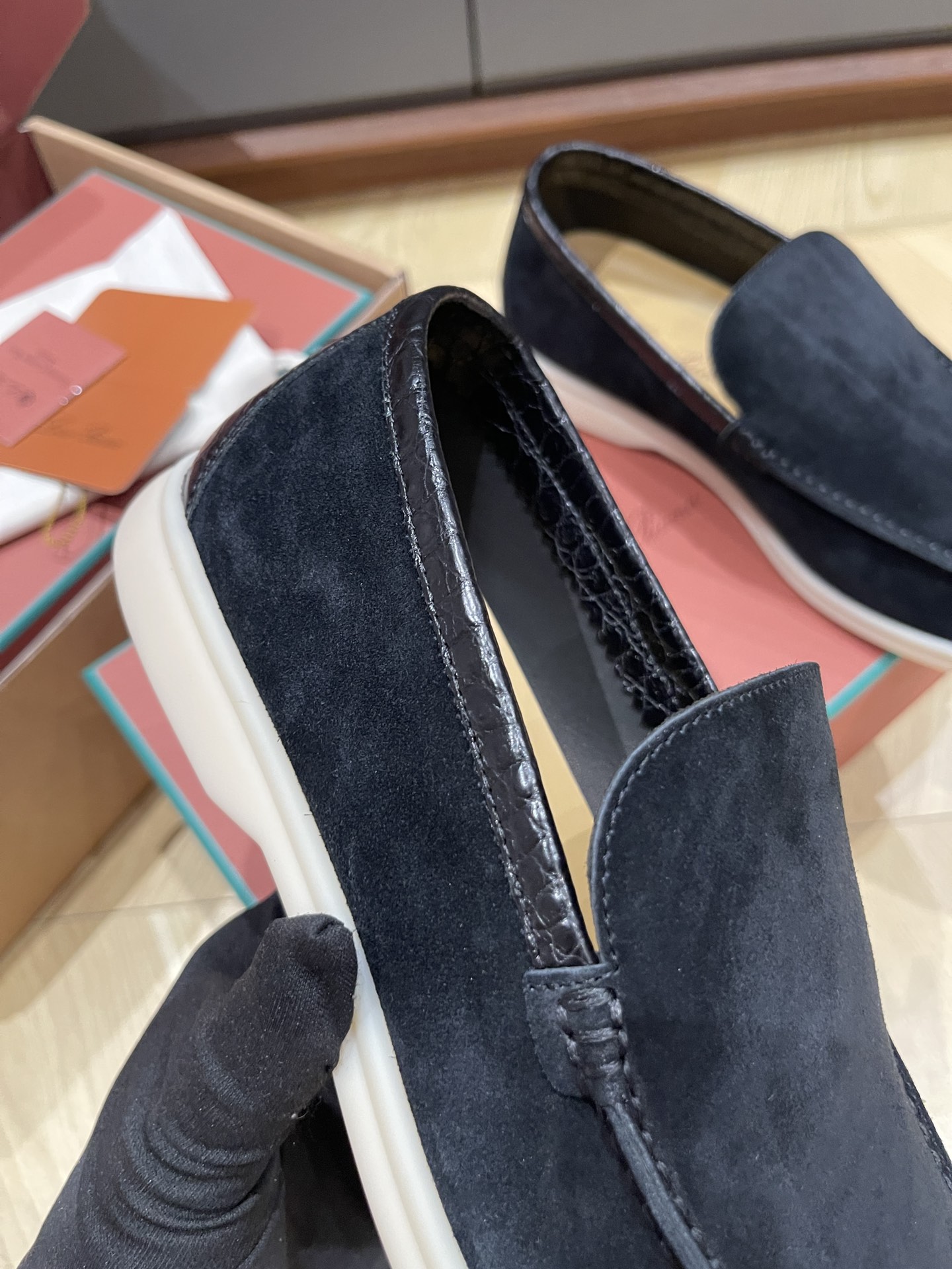 Loro Pi*ana Crocodile Loafers(EU38-46)