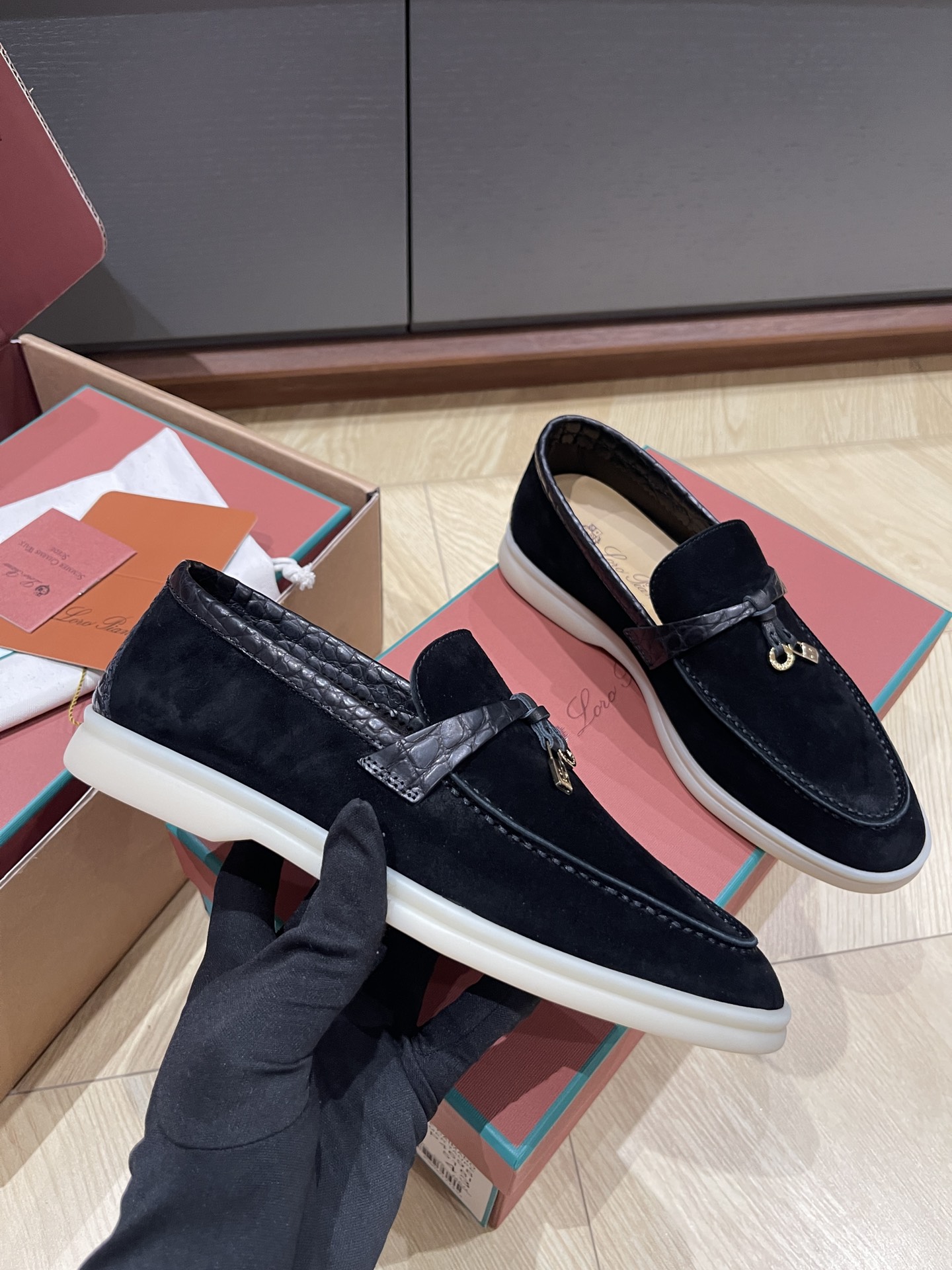 Loro Pi*ana Crocodile Loafers(EU35-42)