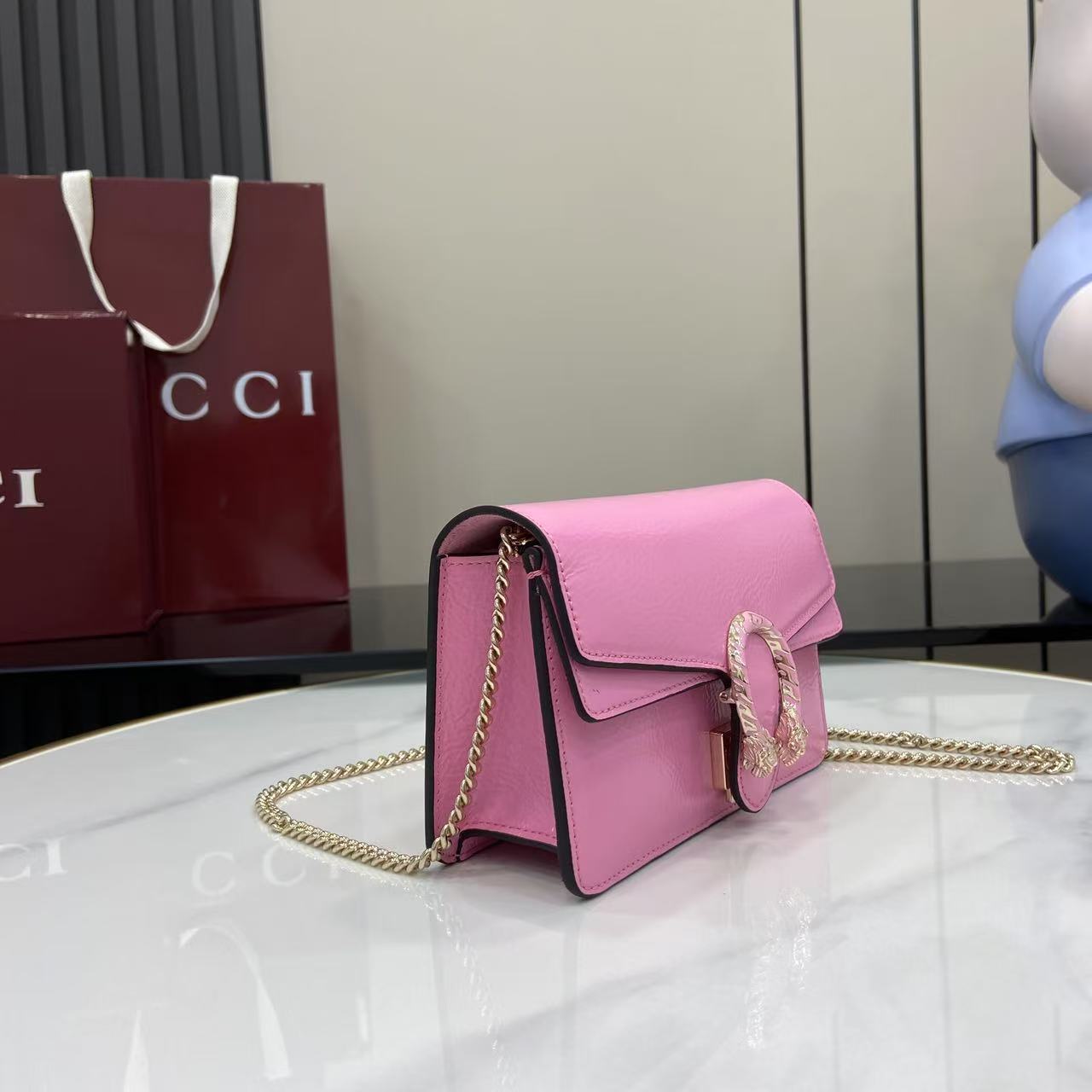 Gucc* Dionysus Bag (17.5*11*6.5CM)