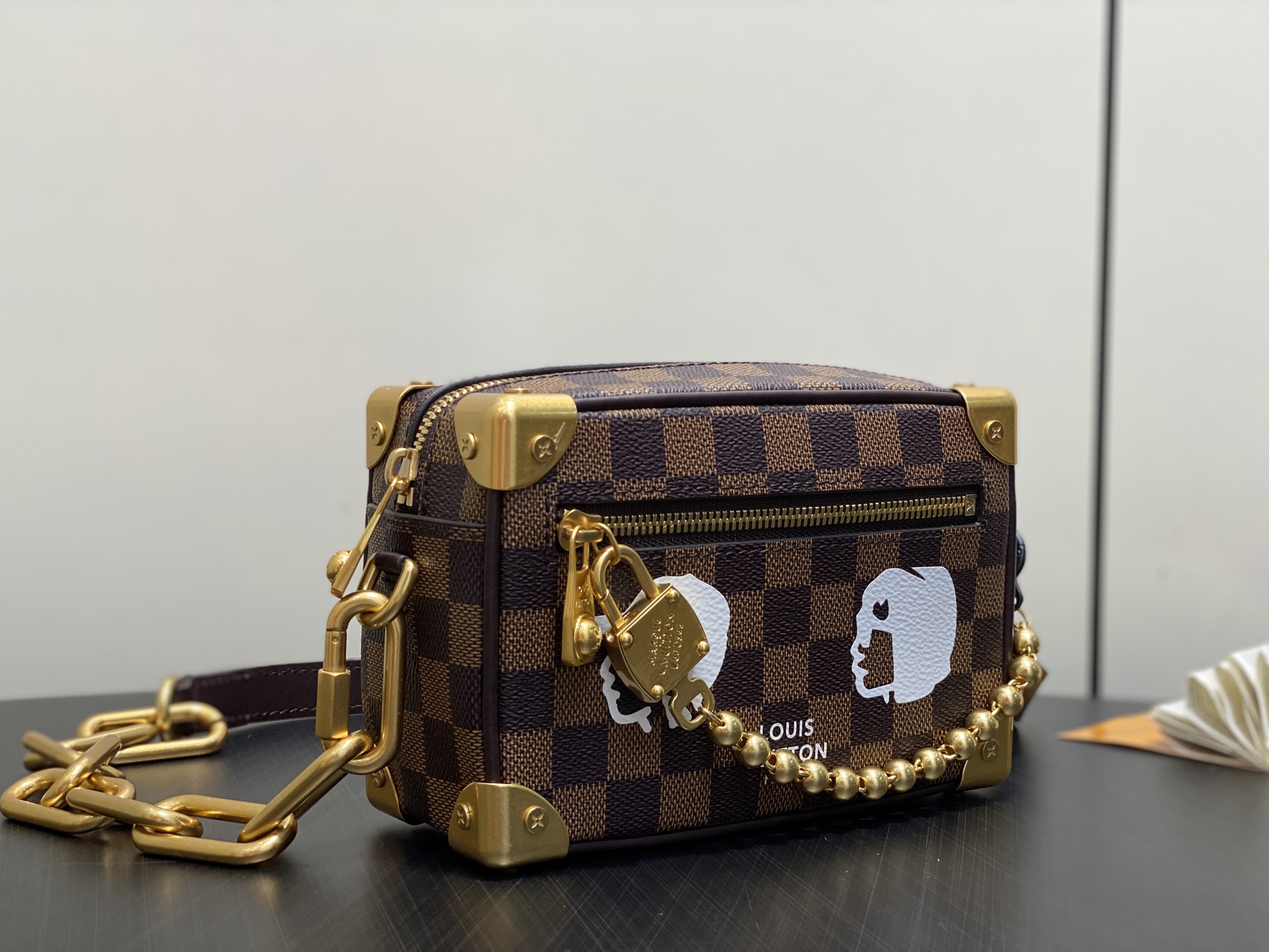 Lo*is Vuitton Mini Soft Trunk Bag(18.5 x 13 x 8CM)