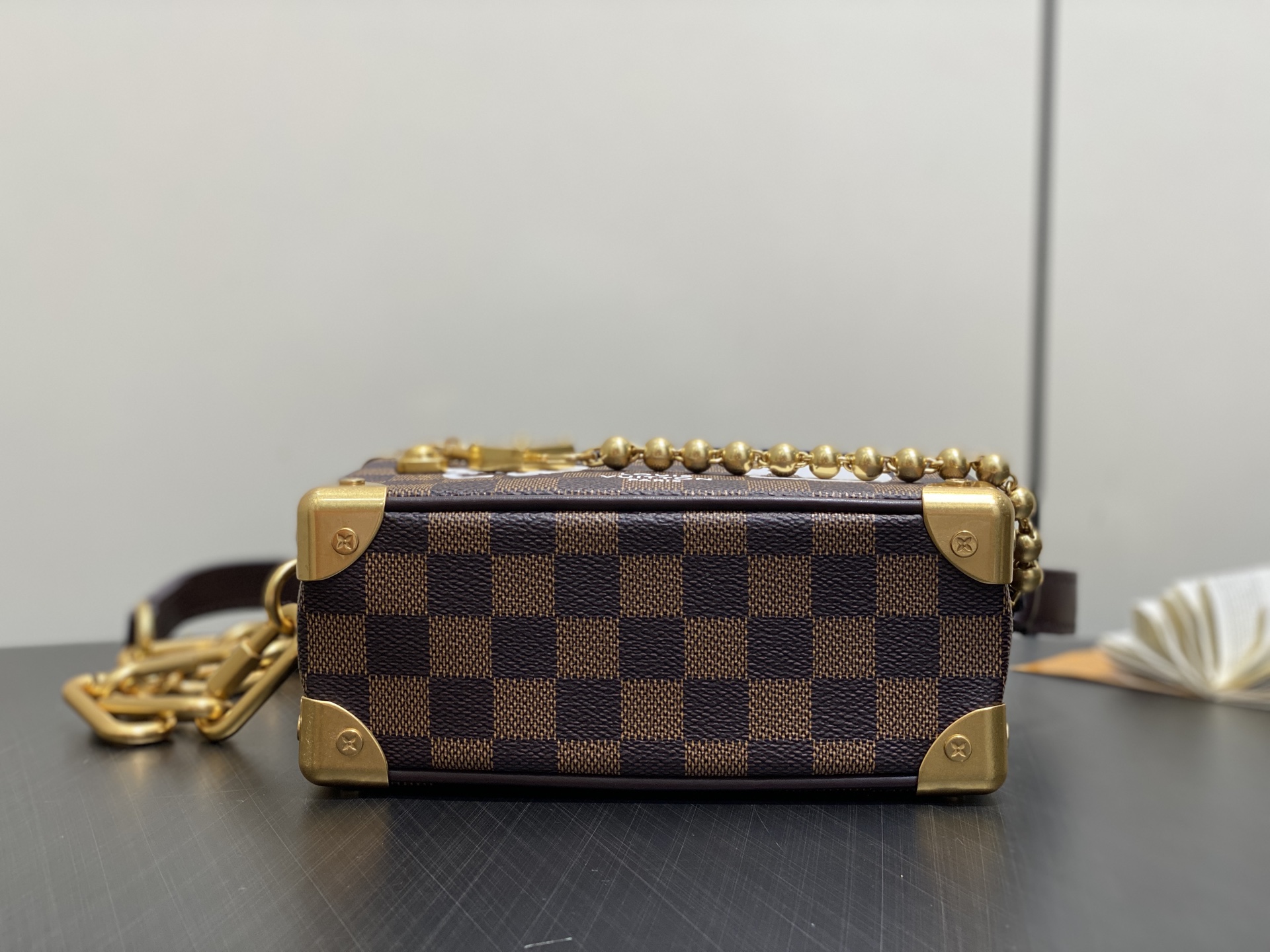 Lo*is Vuitton Mini Soft Trunk Bag(18.5 x 13 x 8CM)