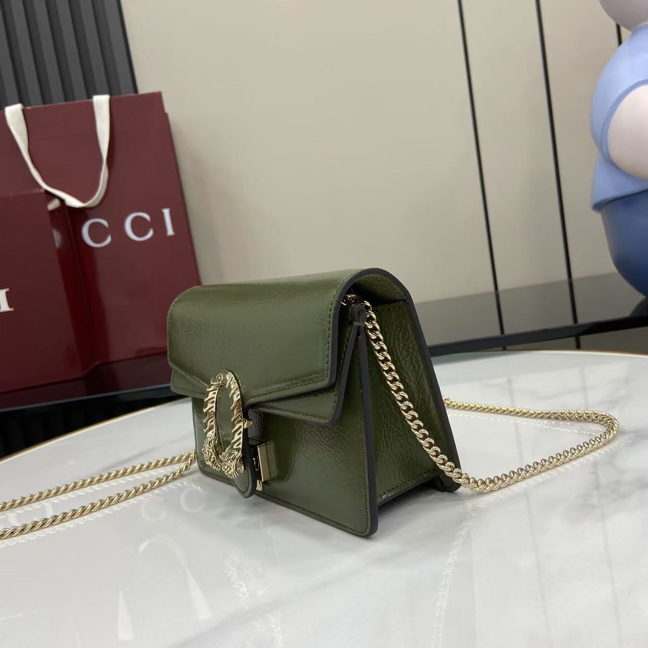 Gucc* Dionysus Bag (17.5*11*6.5CM)