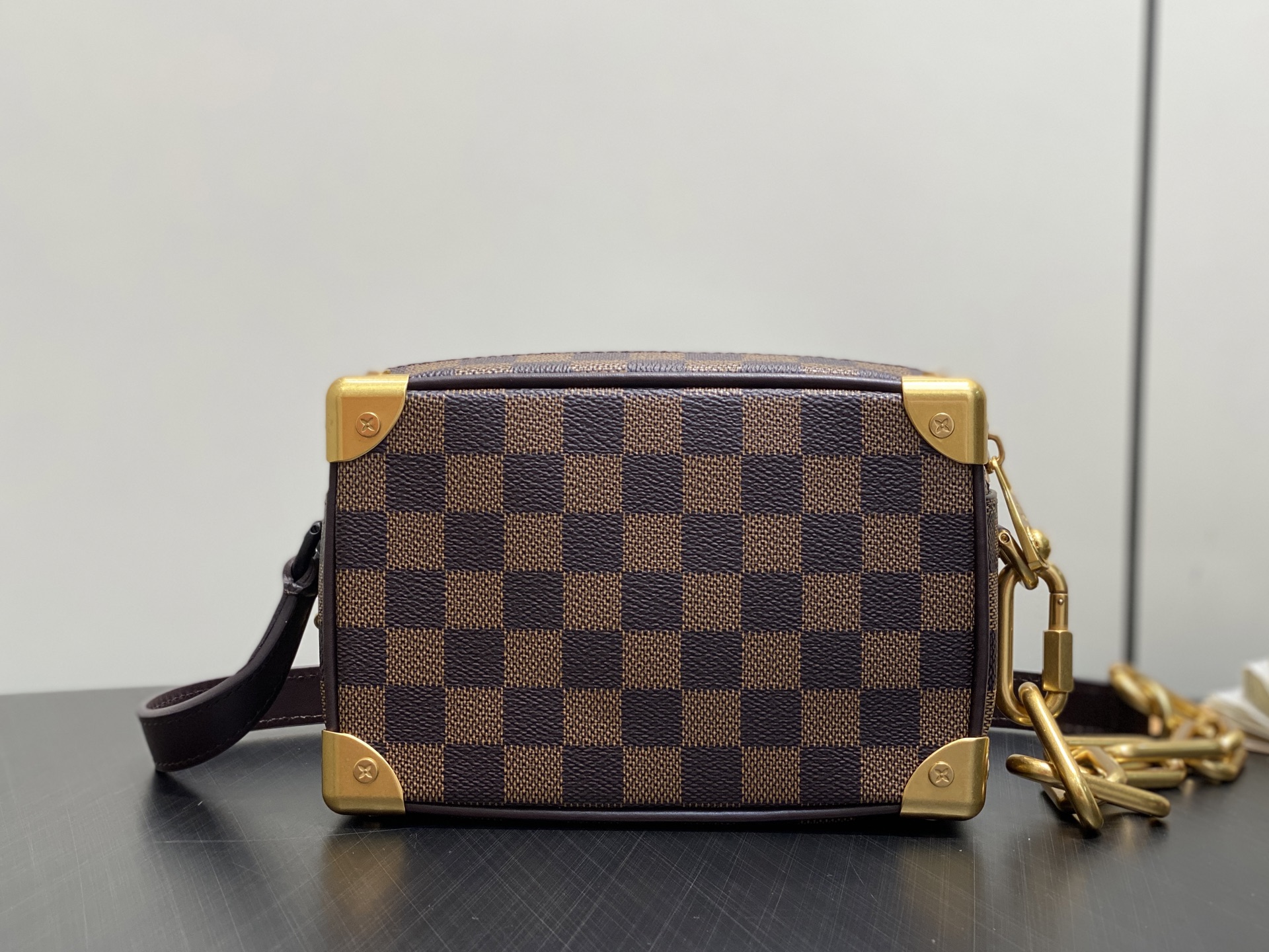 Lo*is Vuitton Mini Soft Trunk Bag(18.5 x 13 x 8CM)