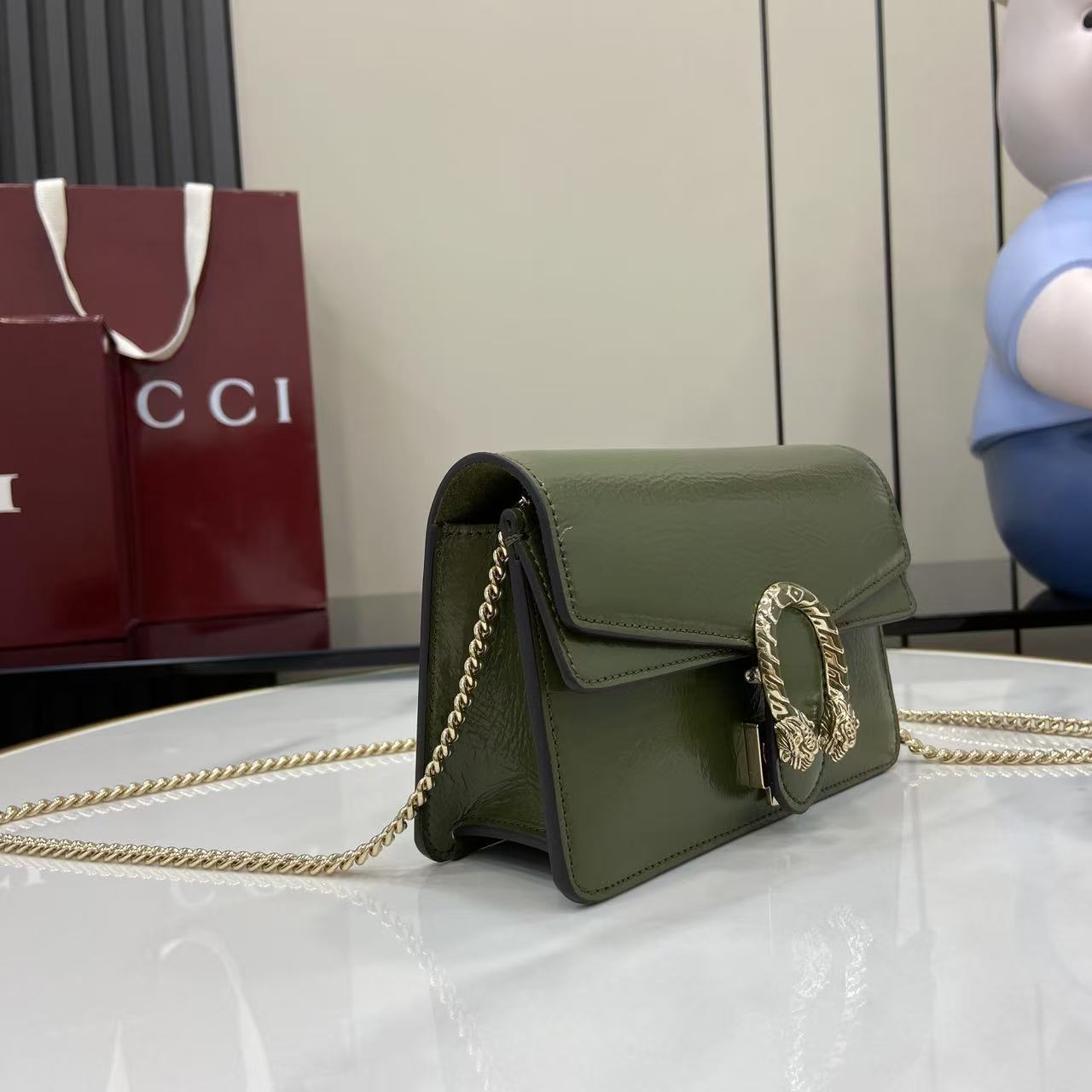Gucc* Dionysus Bag (17.5*11*6.5CM)