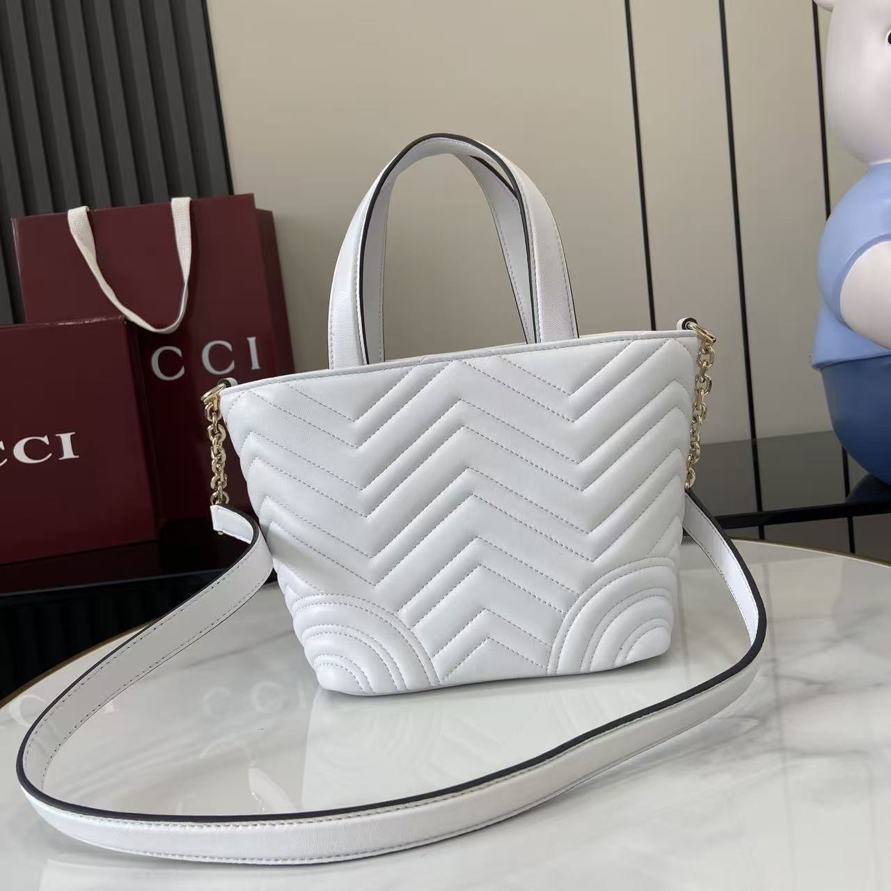 Gucc* GG Marmont Bag(18*29*18CM)
