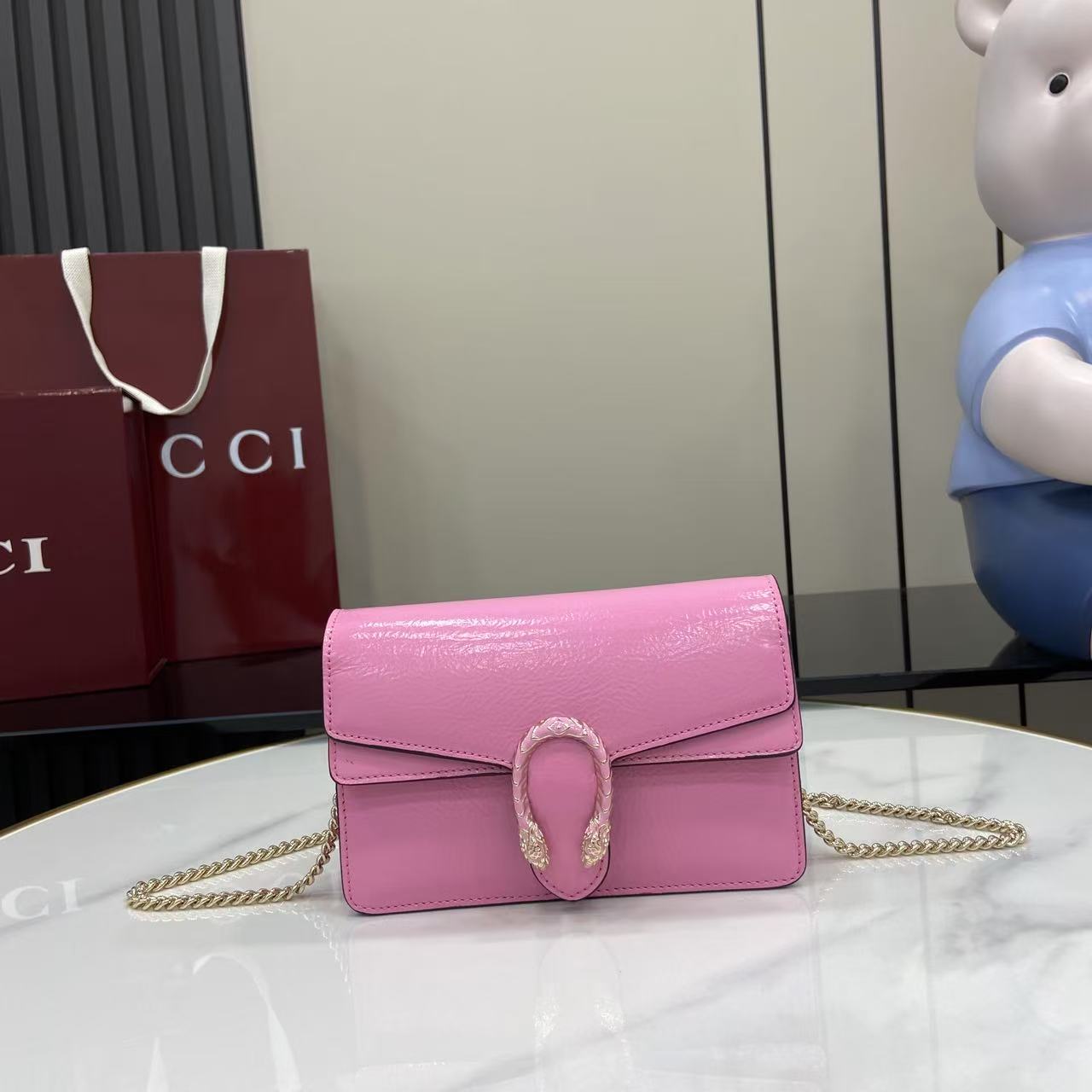 Gucc* Dionysus Bag (17.5*11*6.5CM)