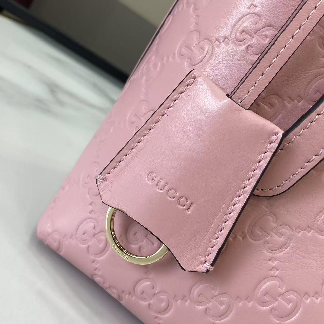 Gucc* GG Emblem Tote(25*20*10CM)