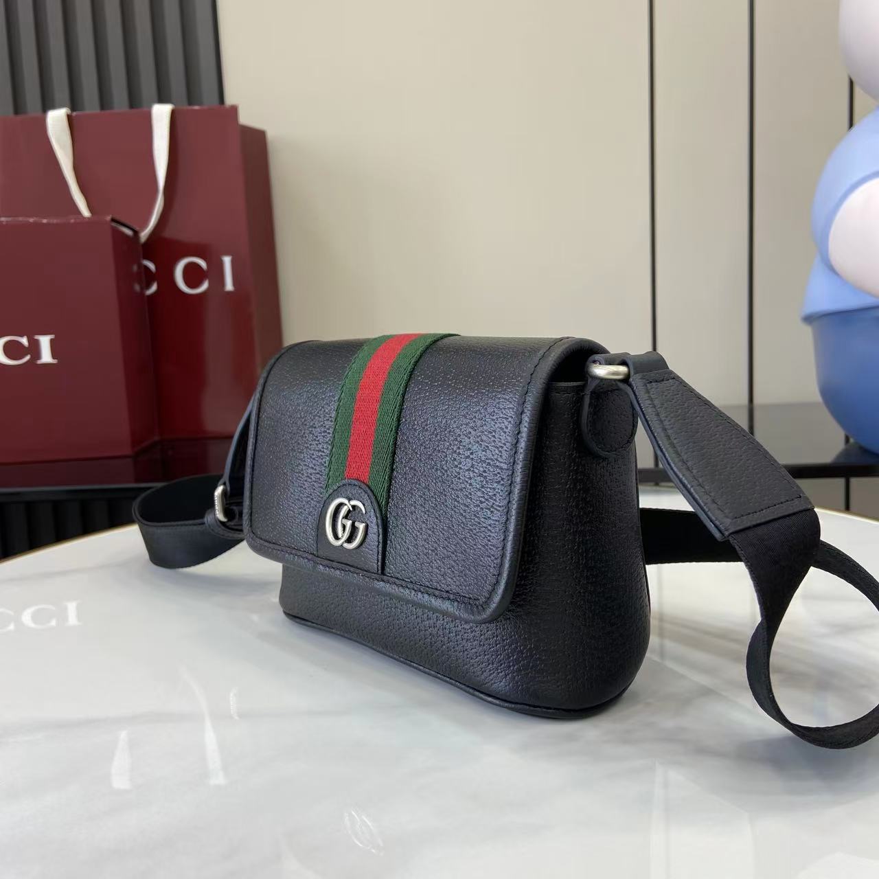 Gucc* Ophidia Bag(18*.5*12*5CM)