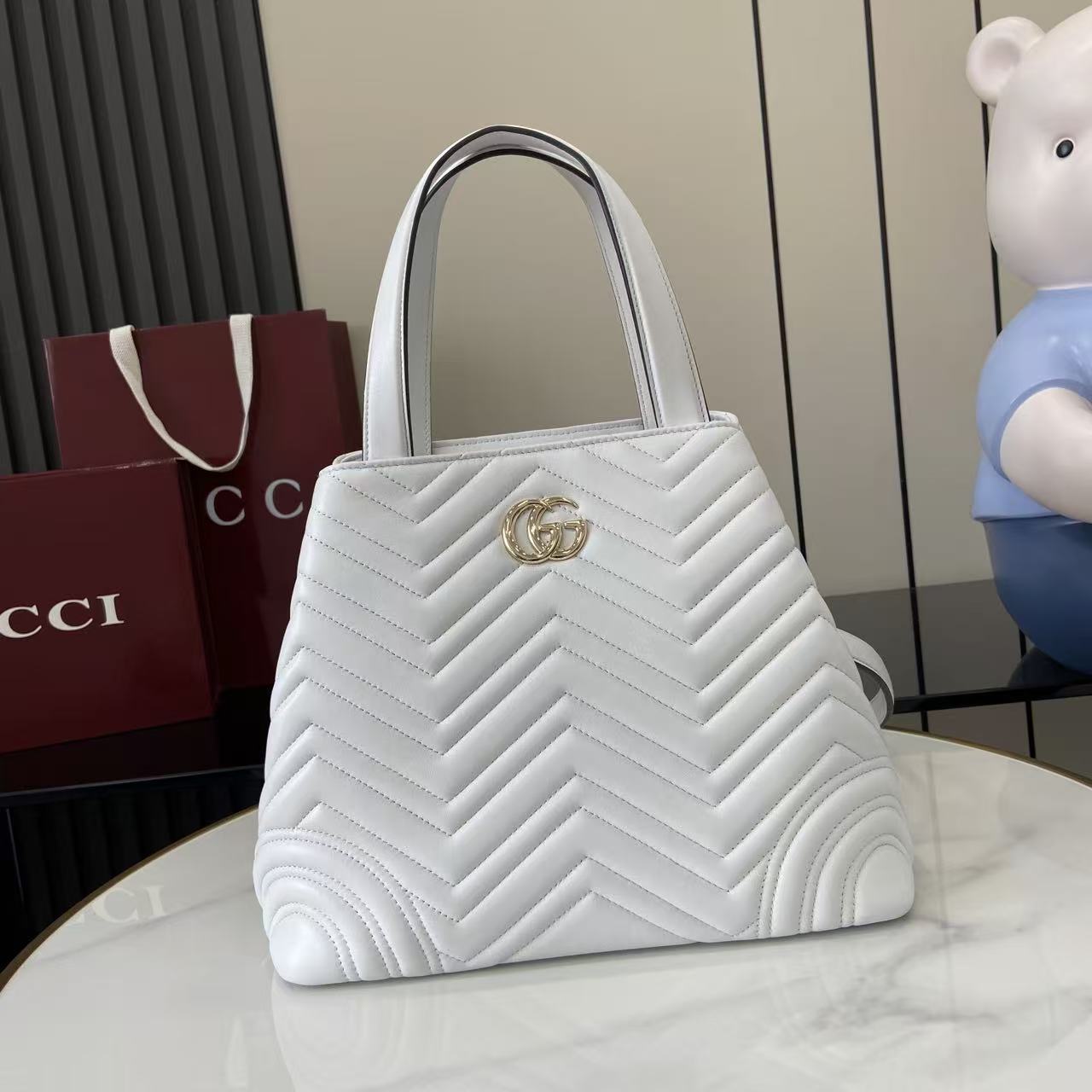 Gucc* GG Marmont Tote Bag(28*39*24CM)