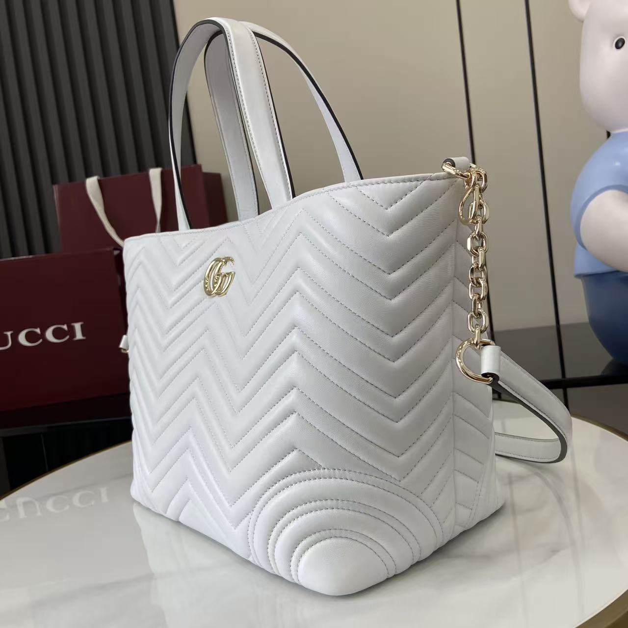 Gucc* GG Marmont Tote Bag(28*39*24CM)