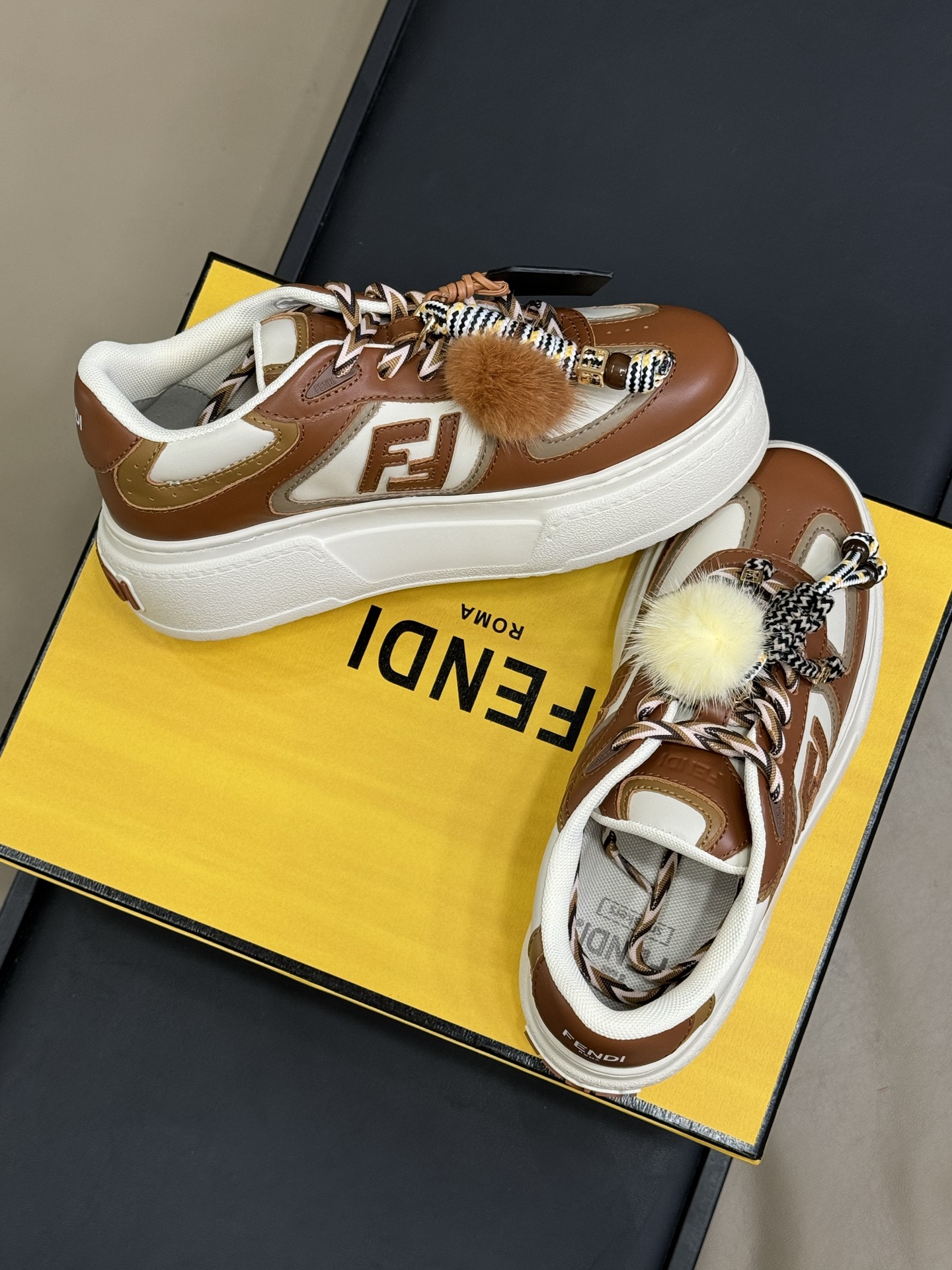 Fend* 2025ss Match Platform Sneakers(EU35-41)