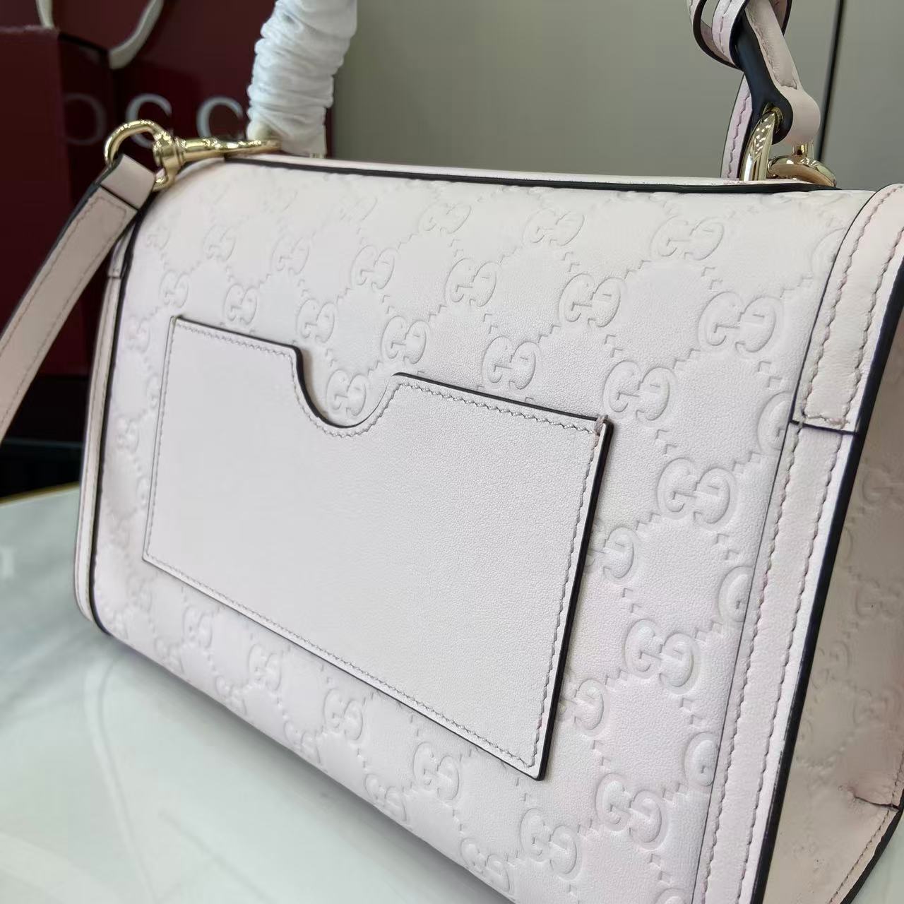 Gucc* Padlock Shoulder Bag(26*18*11.5CM)