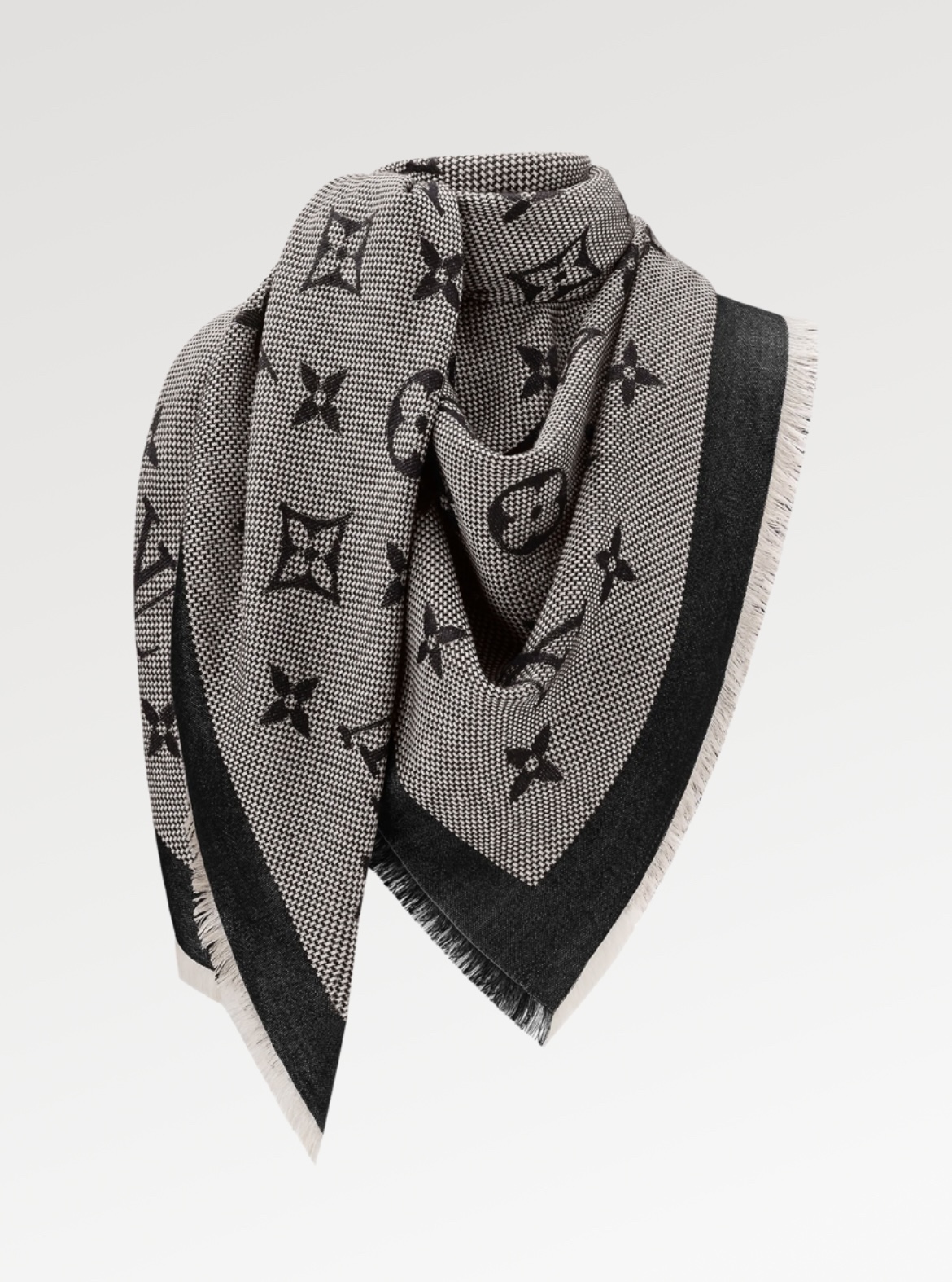 Lv Neo Natté Monogram Scarf-142.5 x 142.5CM