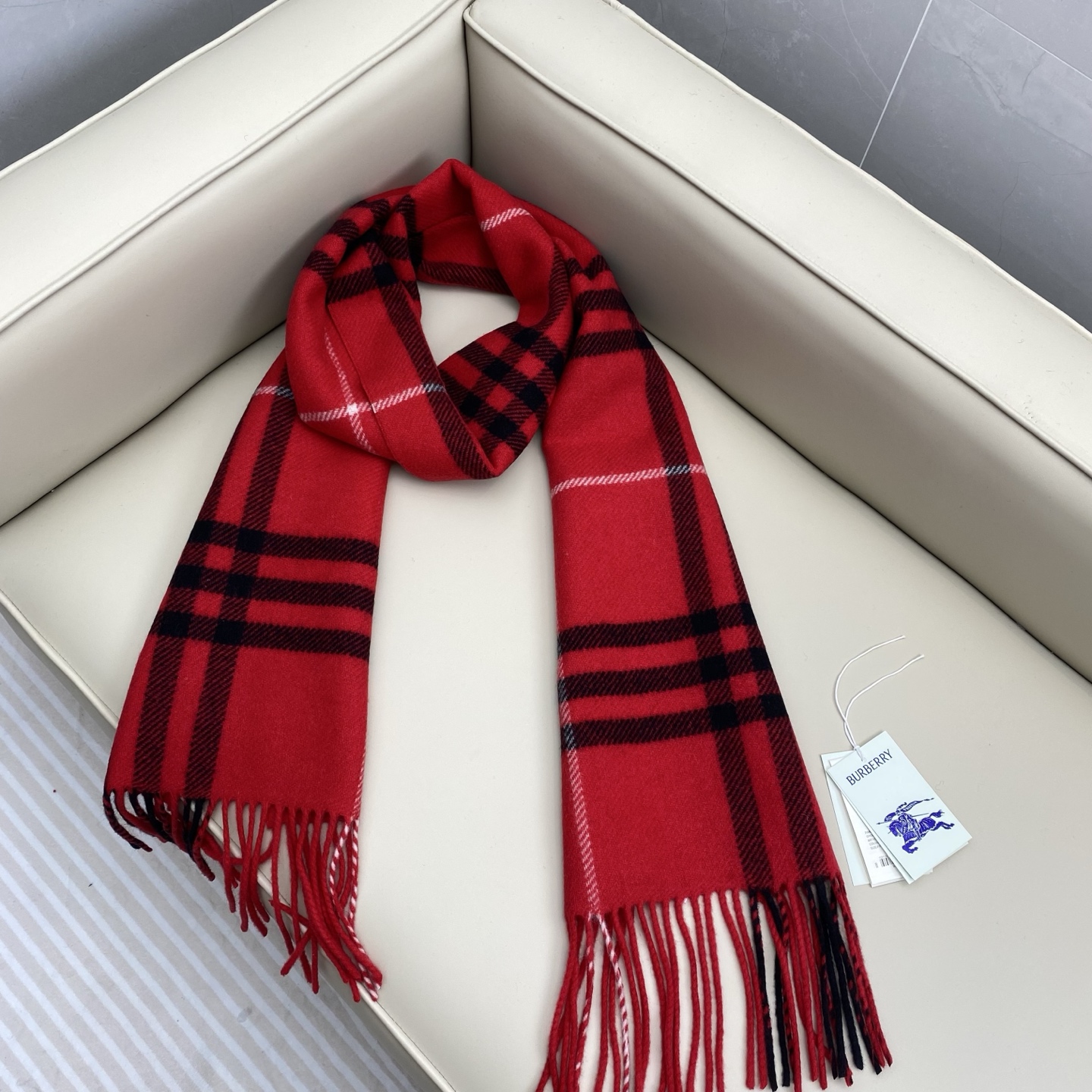Burbe*rry Scarf-220*32CM