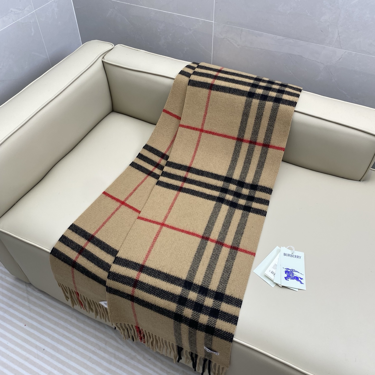 Burbe*rry Scarf-220*32CM