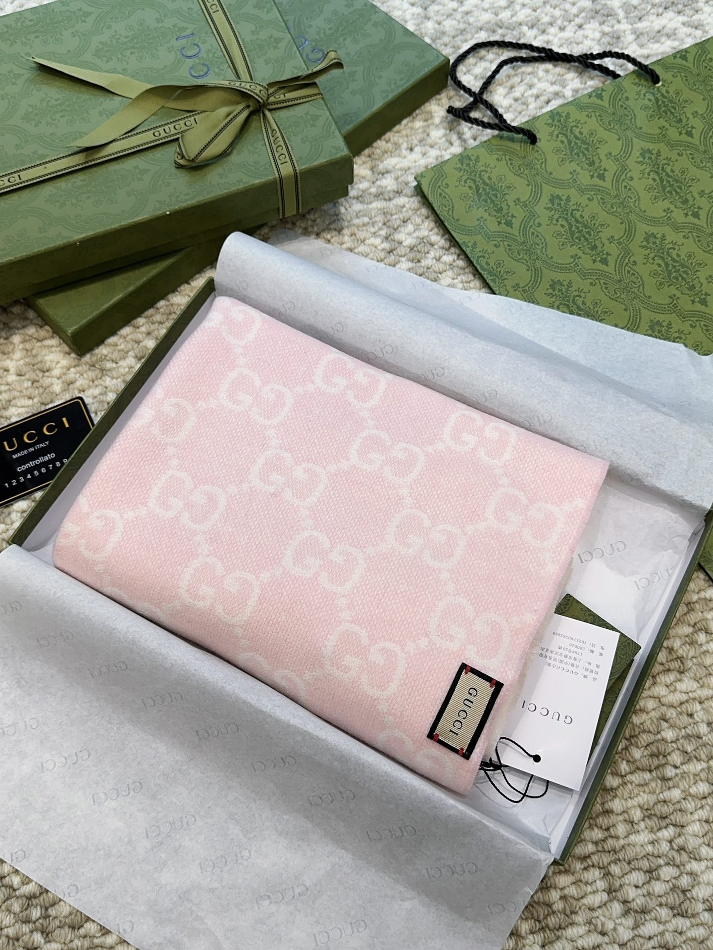 Gucc* Scarf-47 x 200CM