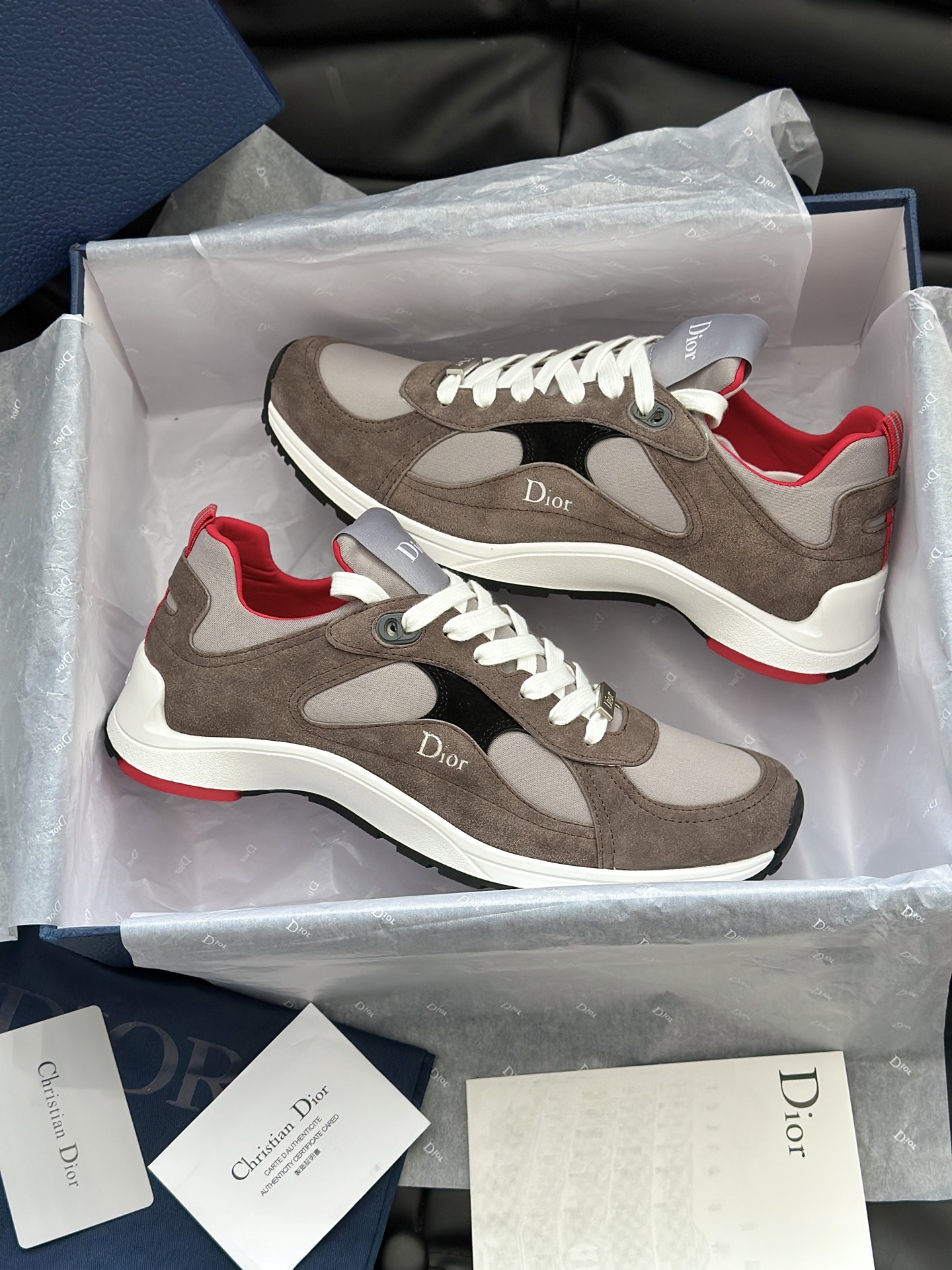 D*ior Mile Runner Neoprene Suede Sneaker（EU35-46）