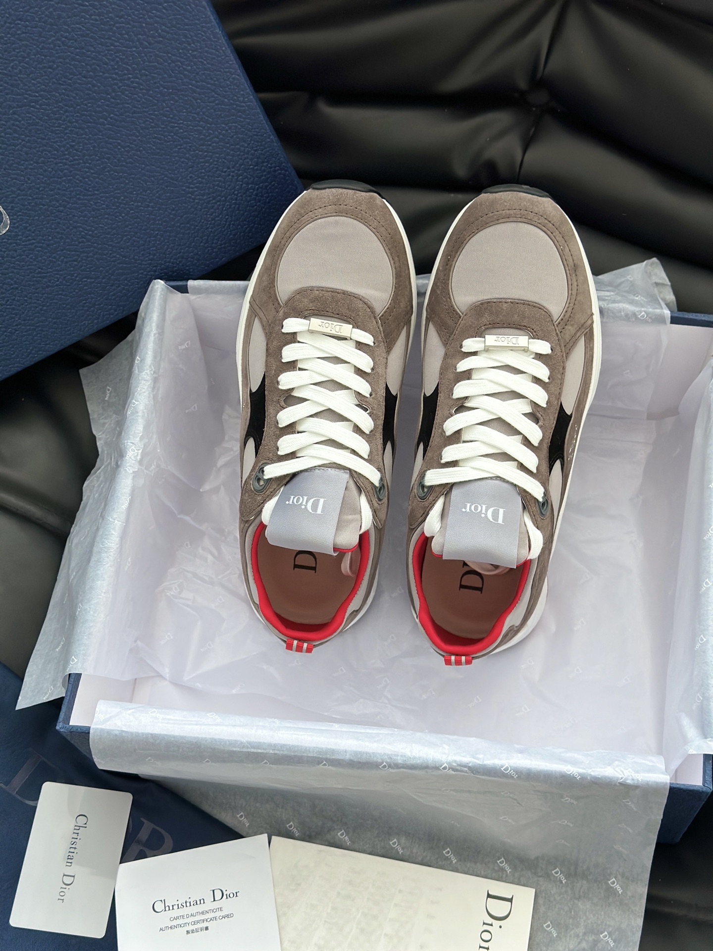 D*ior Mile Runner Neoprene Suede Sneaker（EU35-46）