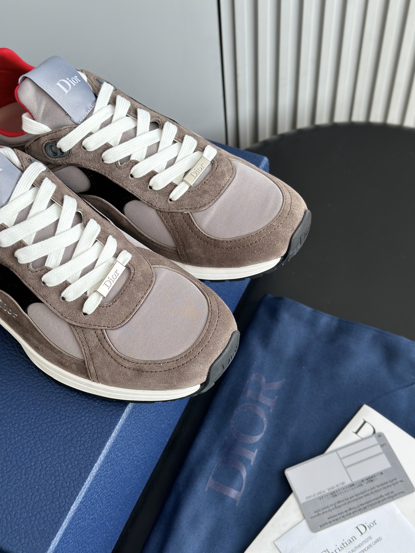 D*ior Mile Runner Neoprene Suede Sneaker（EU35-46）