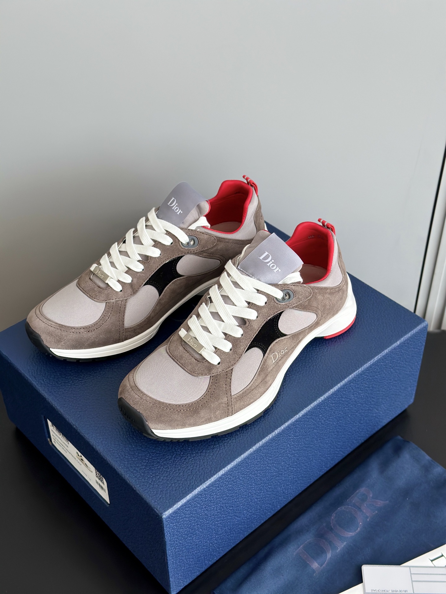 D*ior Mile Runner Neoprene Suede Sneaker（EU35-46）