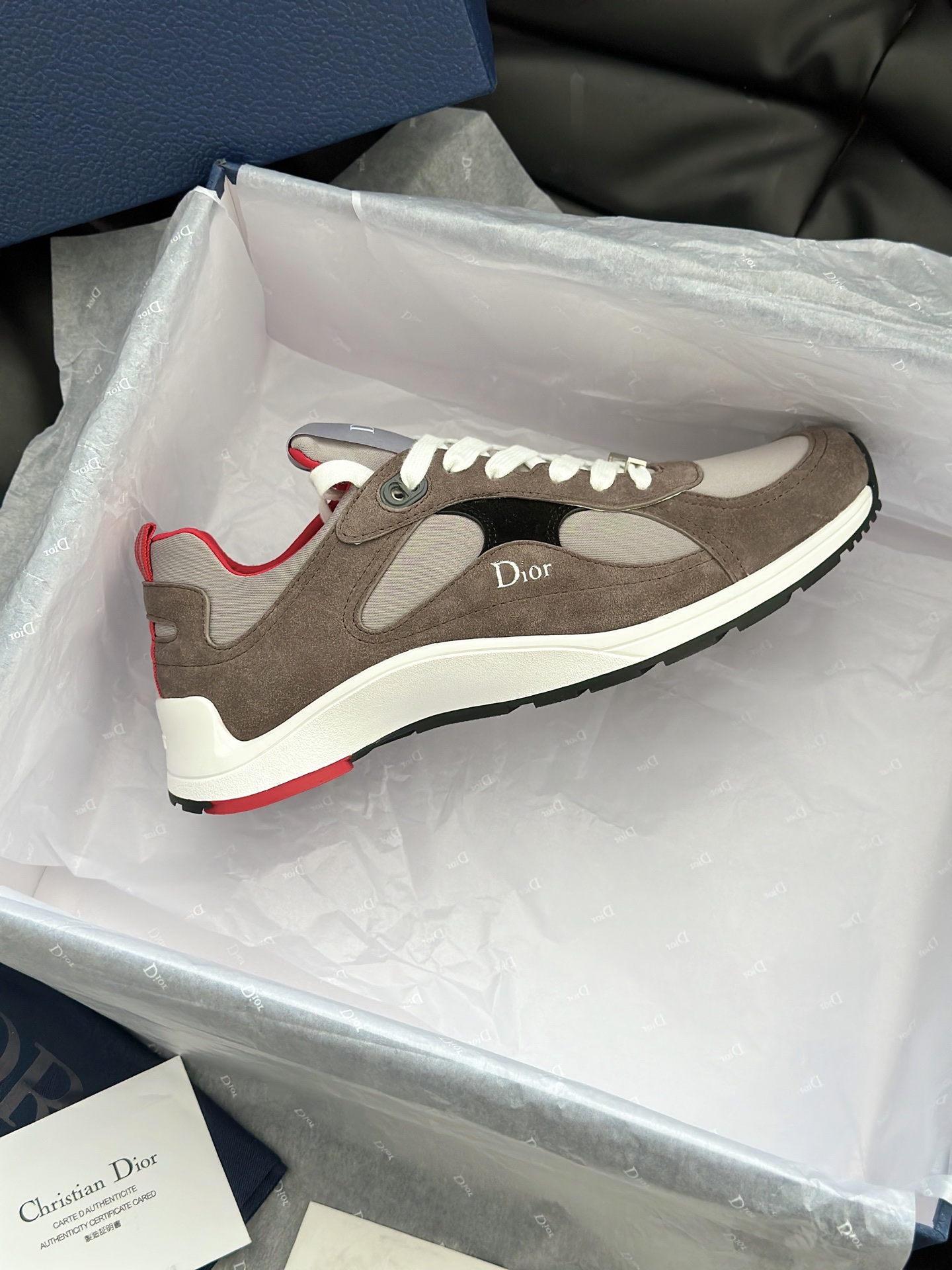 D*ior Mile Runner Neoprene Suede Sneaker（EU35-46）