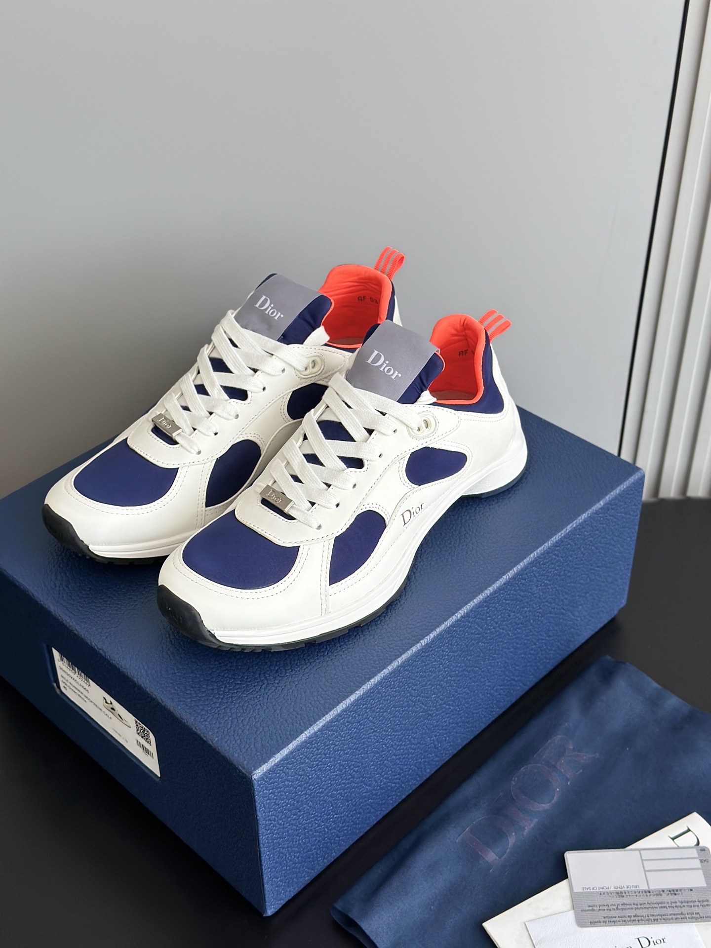 D*ior Mile Runner Neoprene Suede Sneaker（EU35-46）