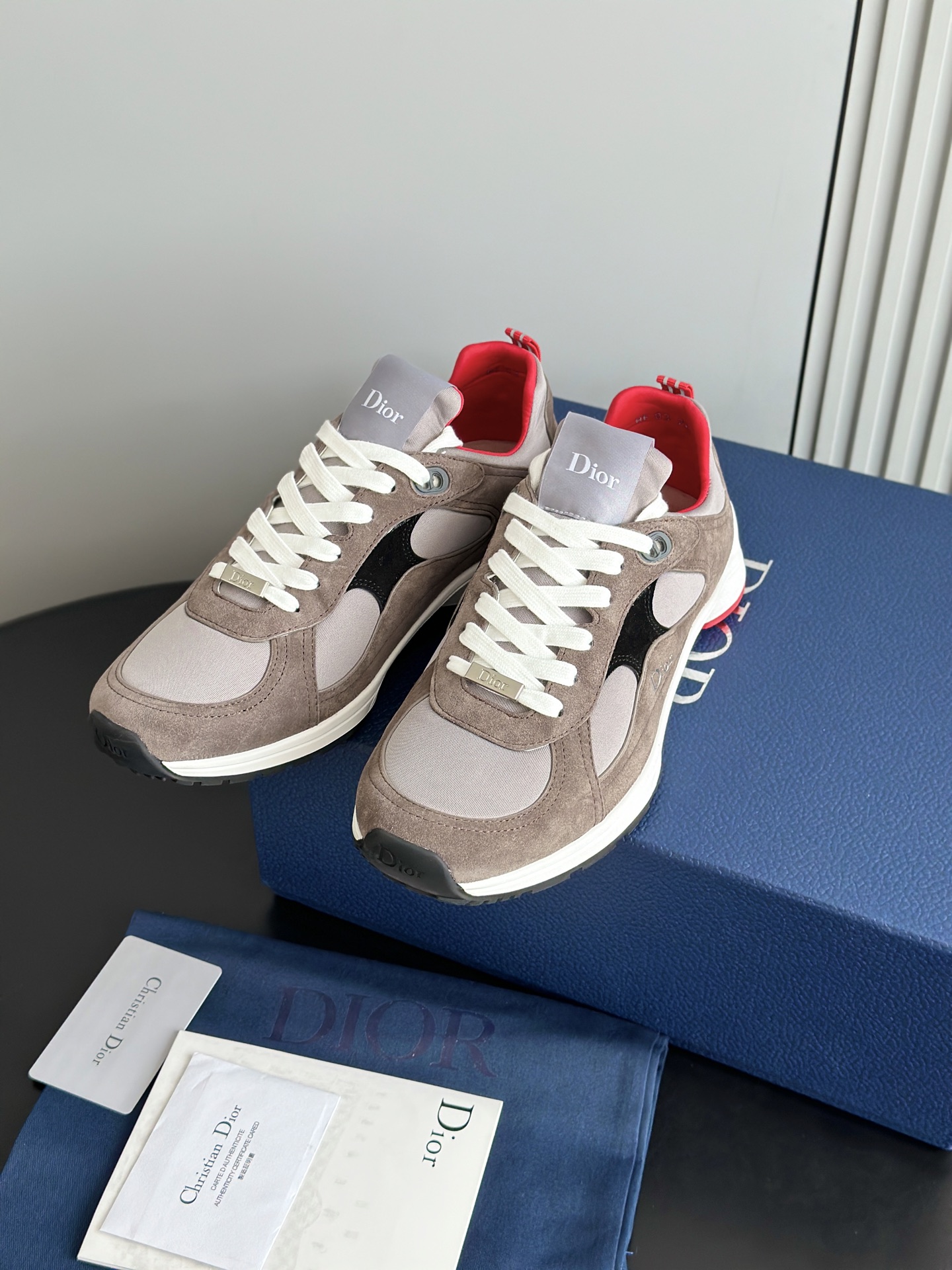 D*ior Mile Runner Neoprene Suede Sneaker（EU35-46）