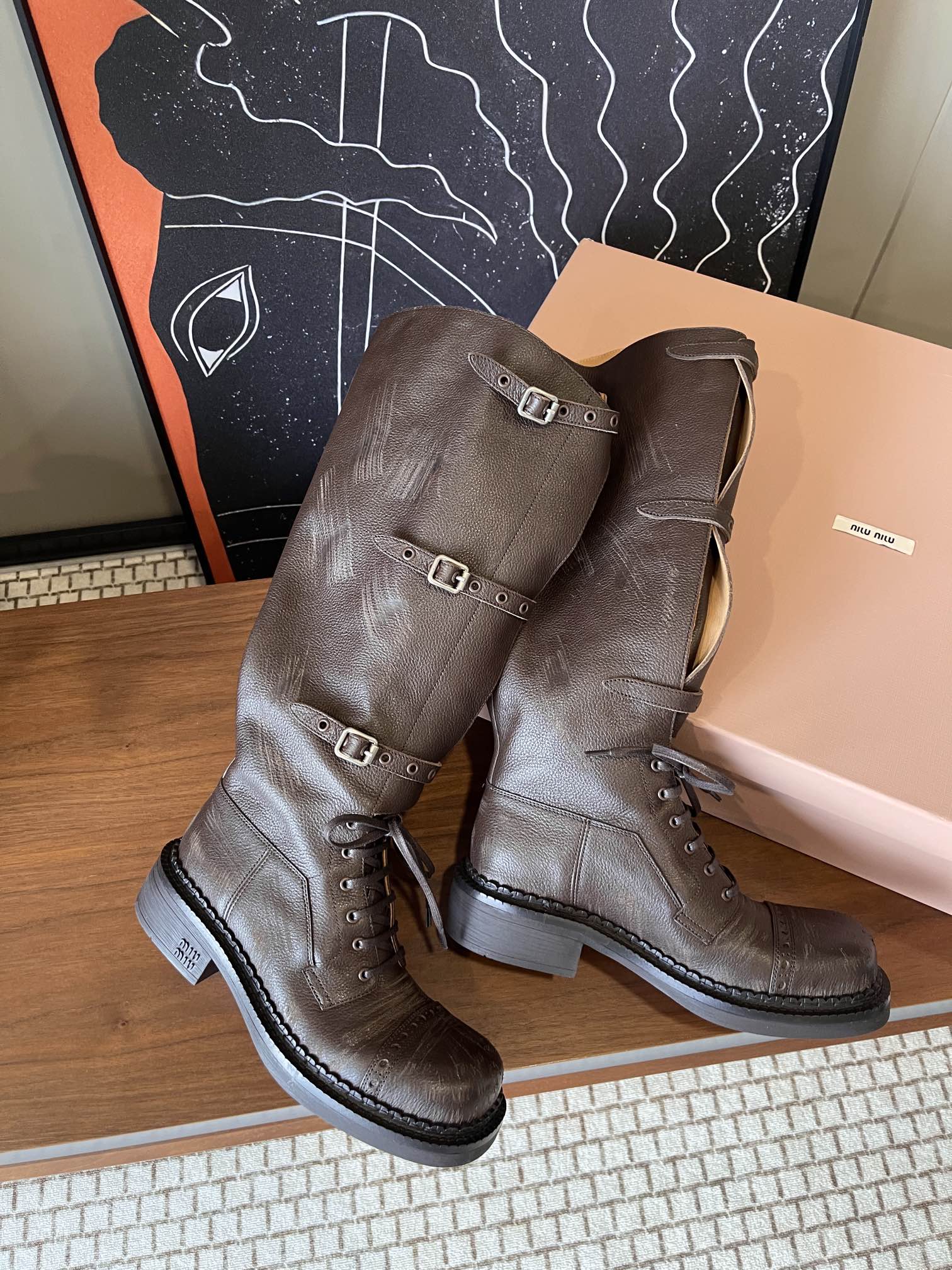 MiuM*iu 2025ss Boots(EU35-41)