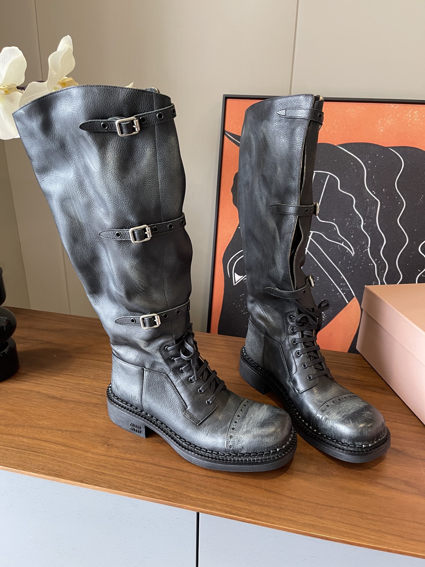 MiuM*iu 2025ss Boots(EU35-41)