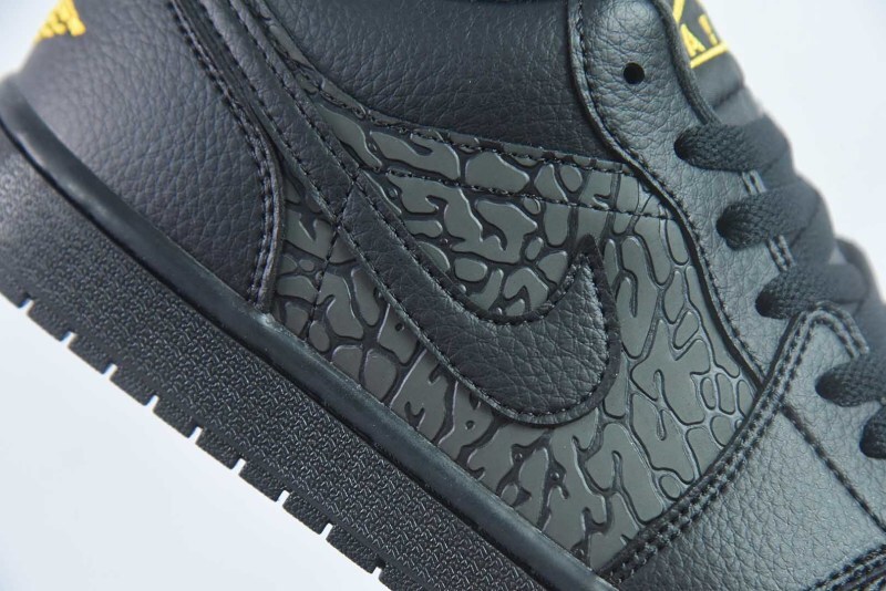 Jordan 1 Low Black Elephant Print IM6568 010