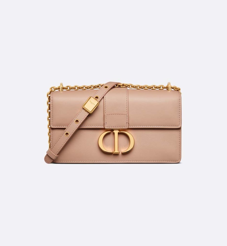 30 Montaigne East-West Bag with Chain Pink Calfskin